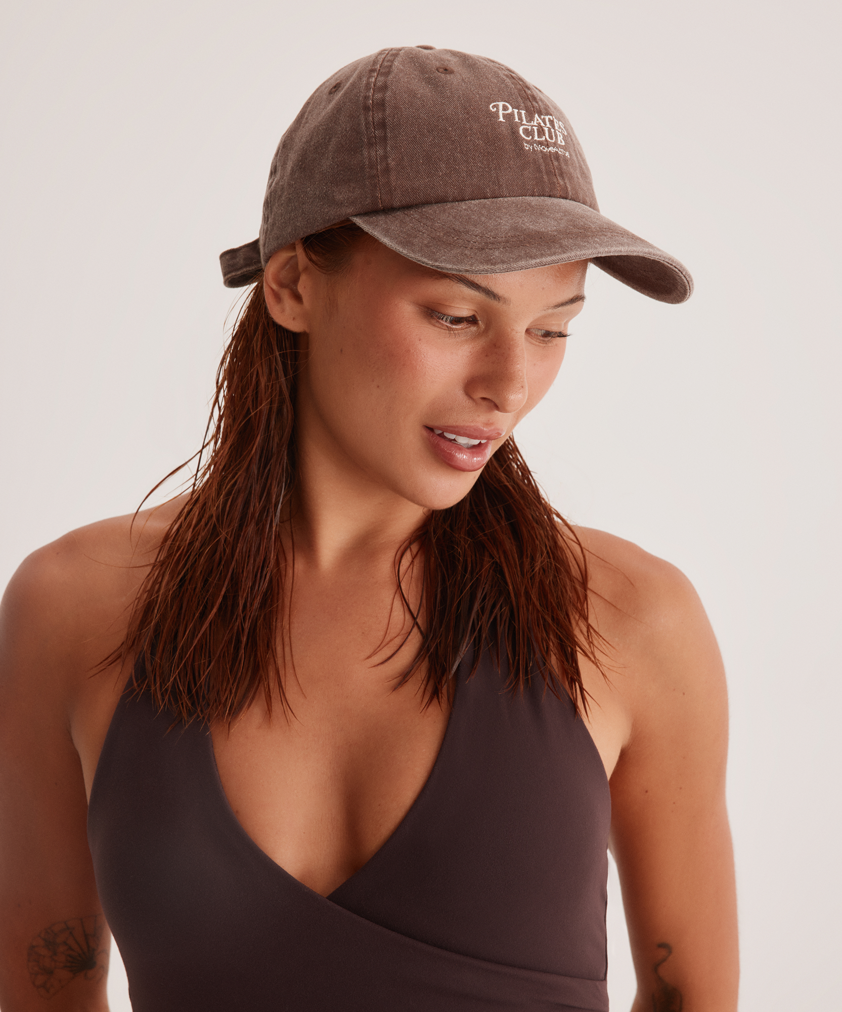 Embroidered Cap - Pilates Club Espresso