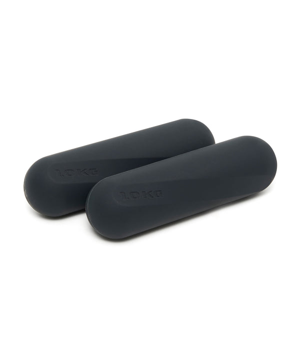 Hand Weight Bars - Black 1kg for strength training and muscle toning
