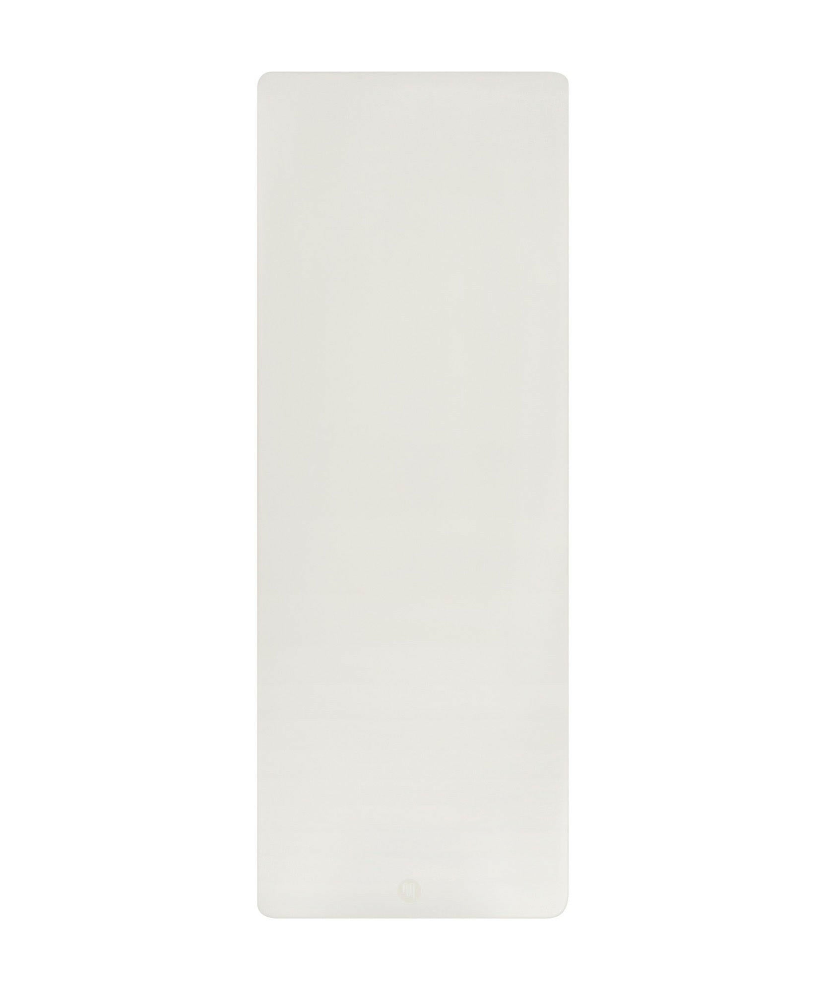 Vegan leather yoga mat in ivory color, eco-friendly and non-toxic material