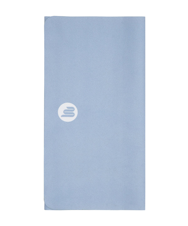Soft and absorbent workout towel in elegant powder blue color 