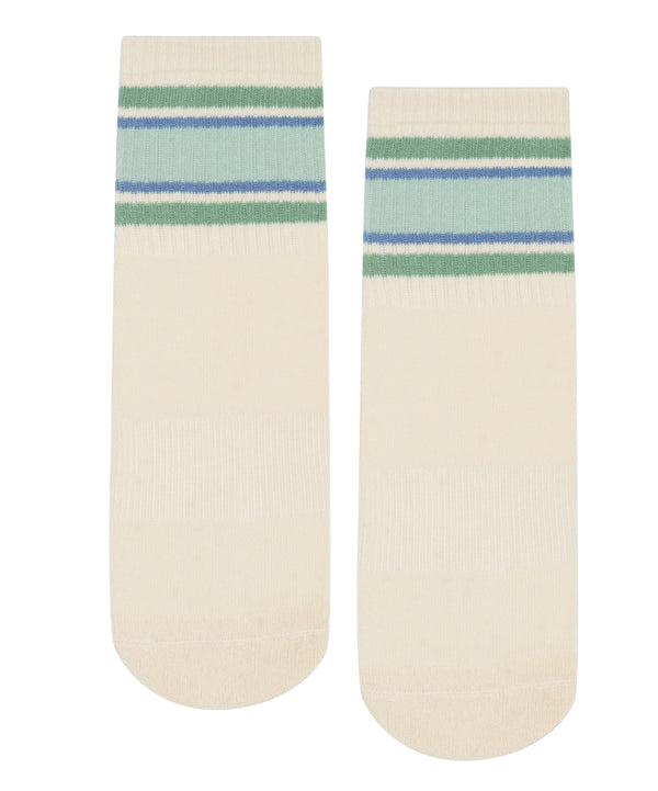 Crew Non Slip Grip Socks - Fleur Stripes