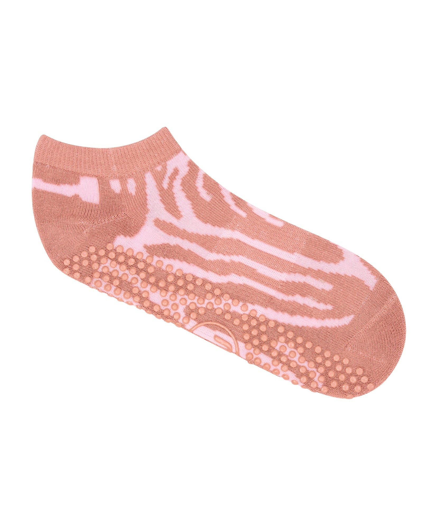 Low Rise Grip Socks - Grapefruit Coral