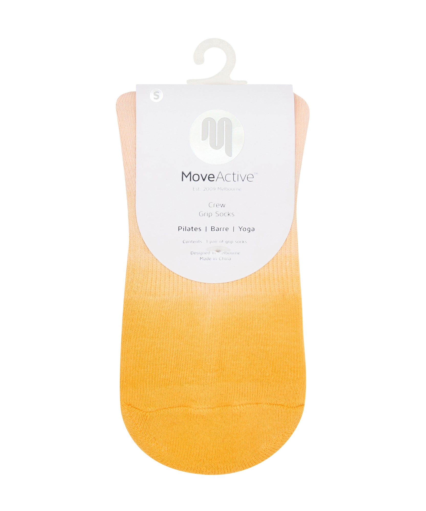 Crew Non Slip Grip Socks - Mimosa Sorbet Ombré
