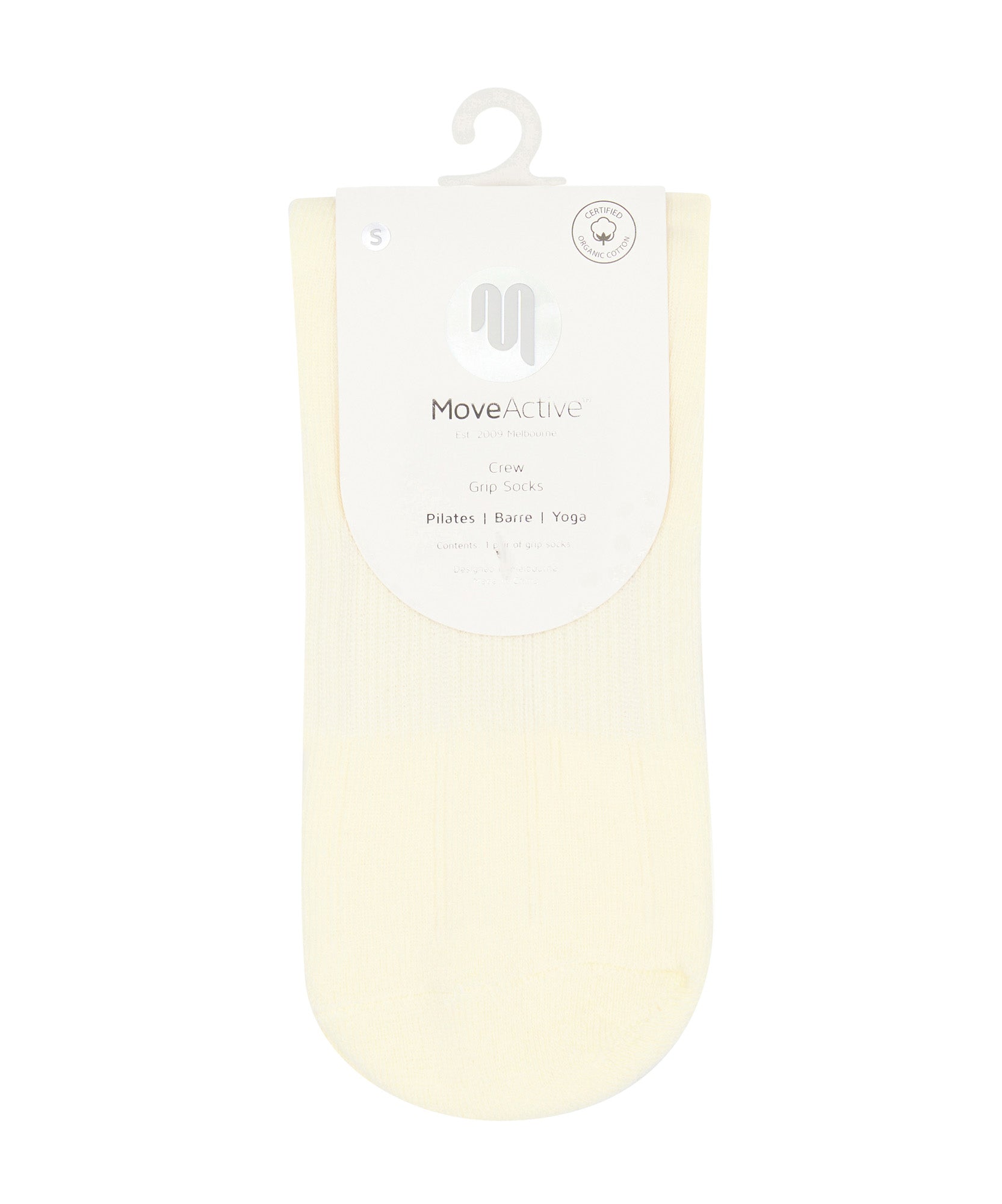 Crew Non Slip Grip Socks - Buttercream Frill