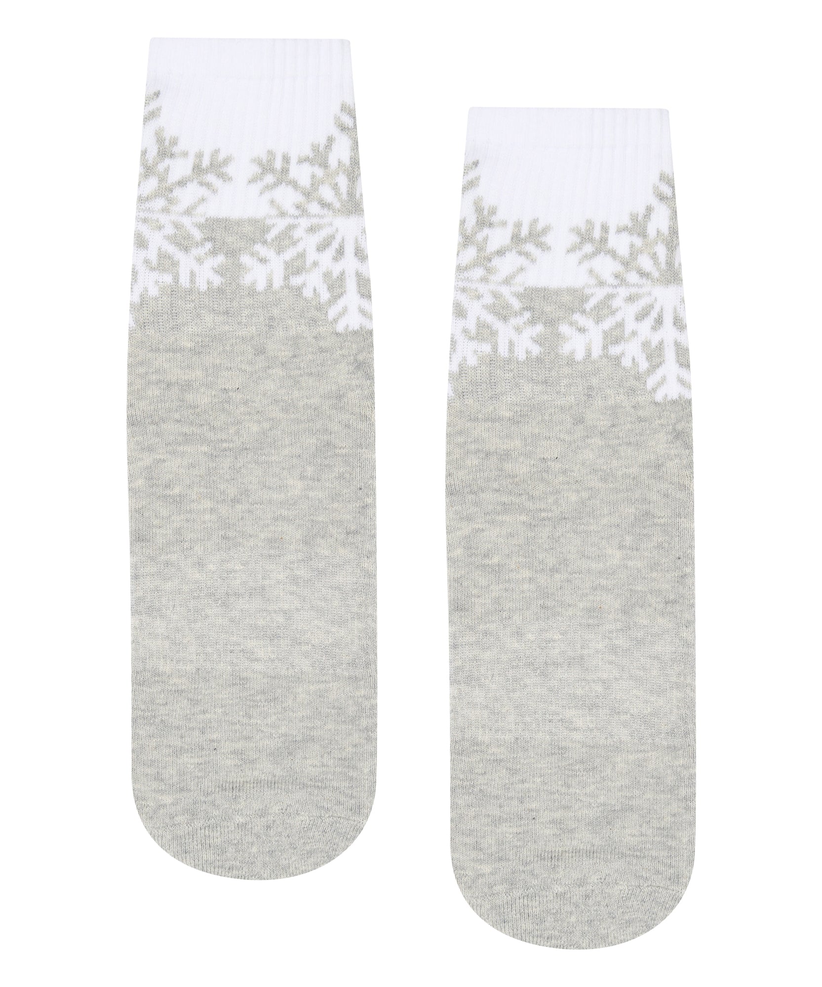 Crew Non Slip Grip Socks - Snowflake Marle