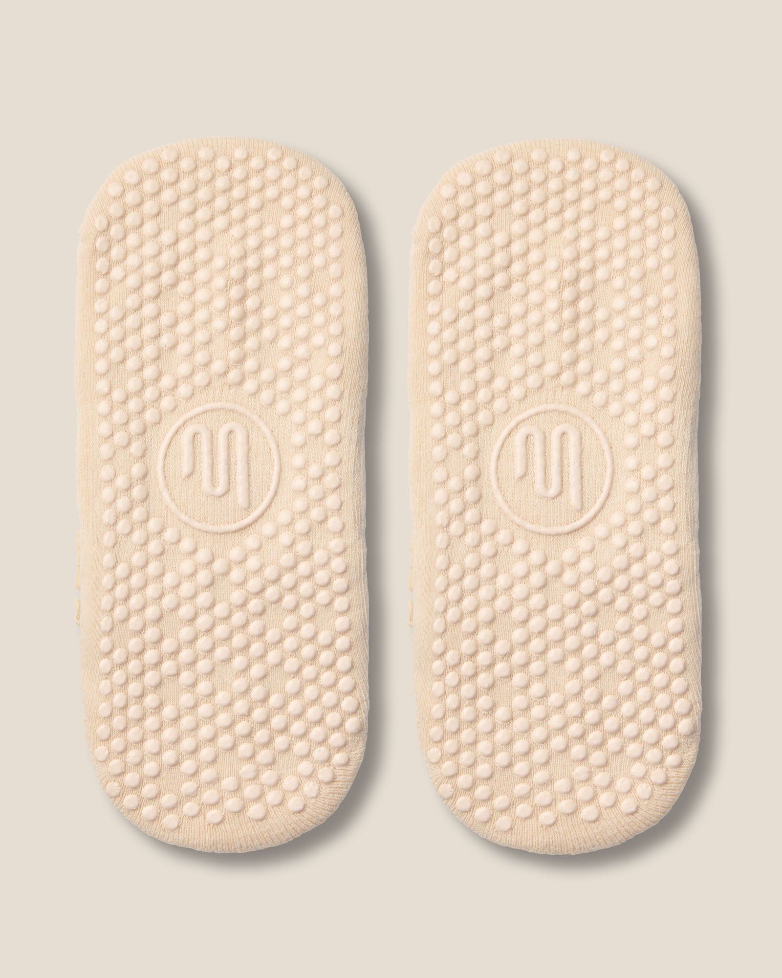 Ballet Grip Socks - Lace Trim Oat