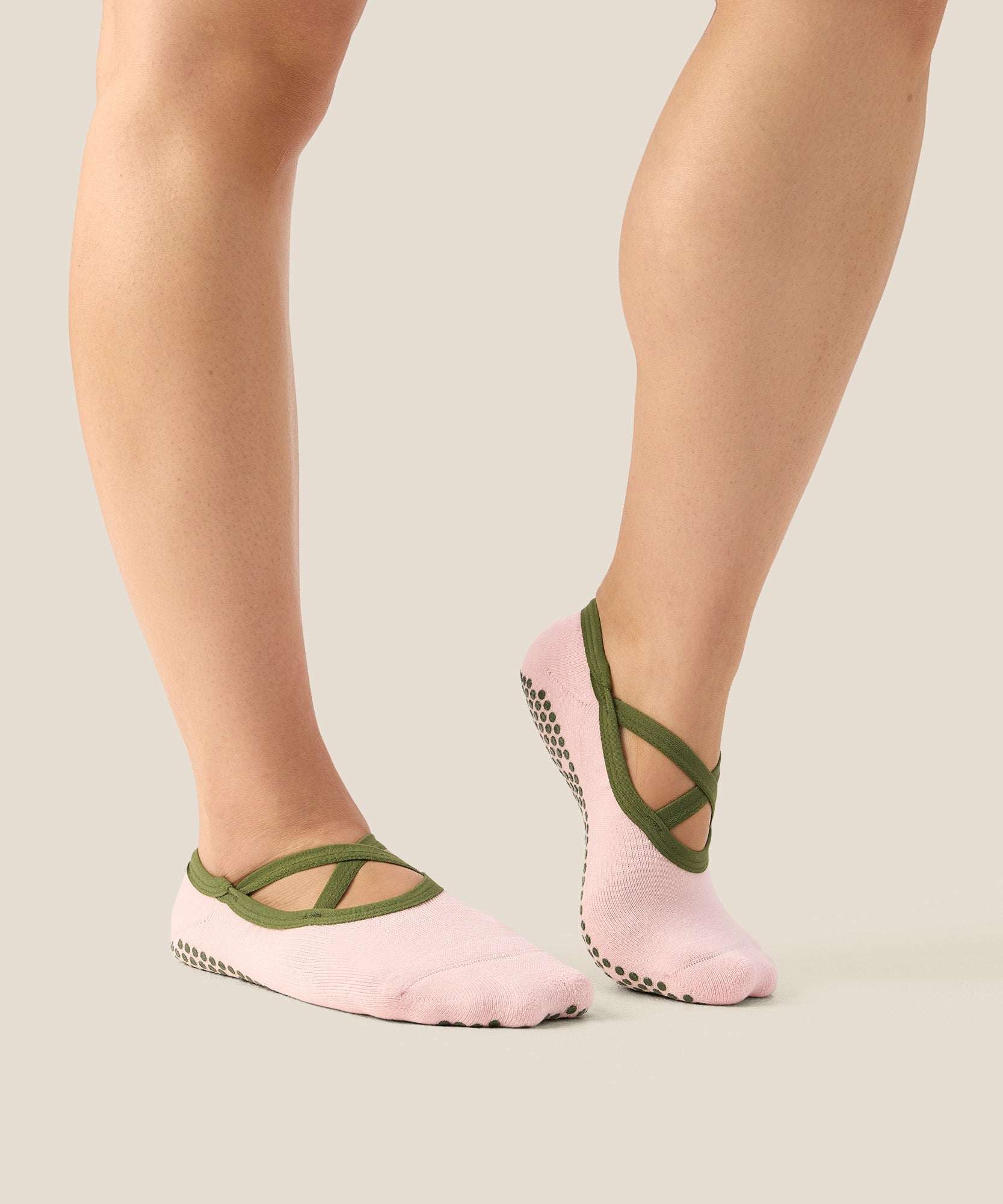 Ballet Grip Socks - Petal Pine