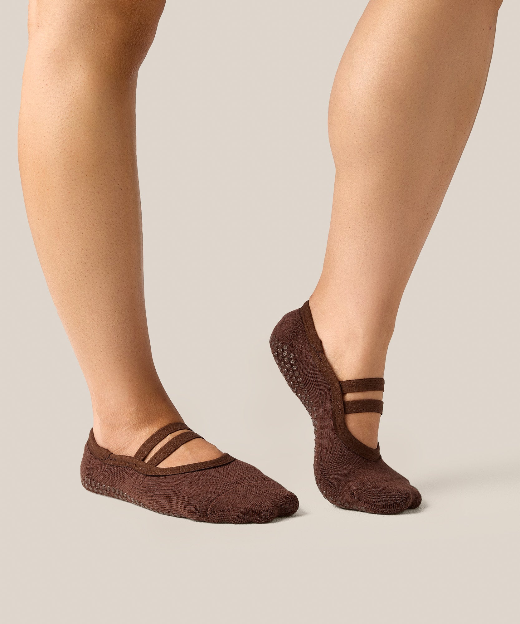 Ballet Grip Socks - Espresso