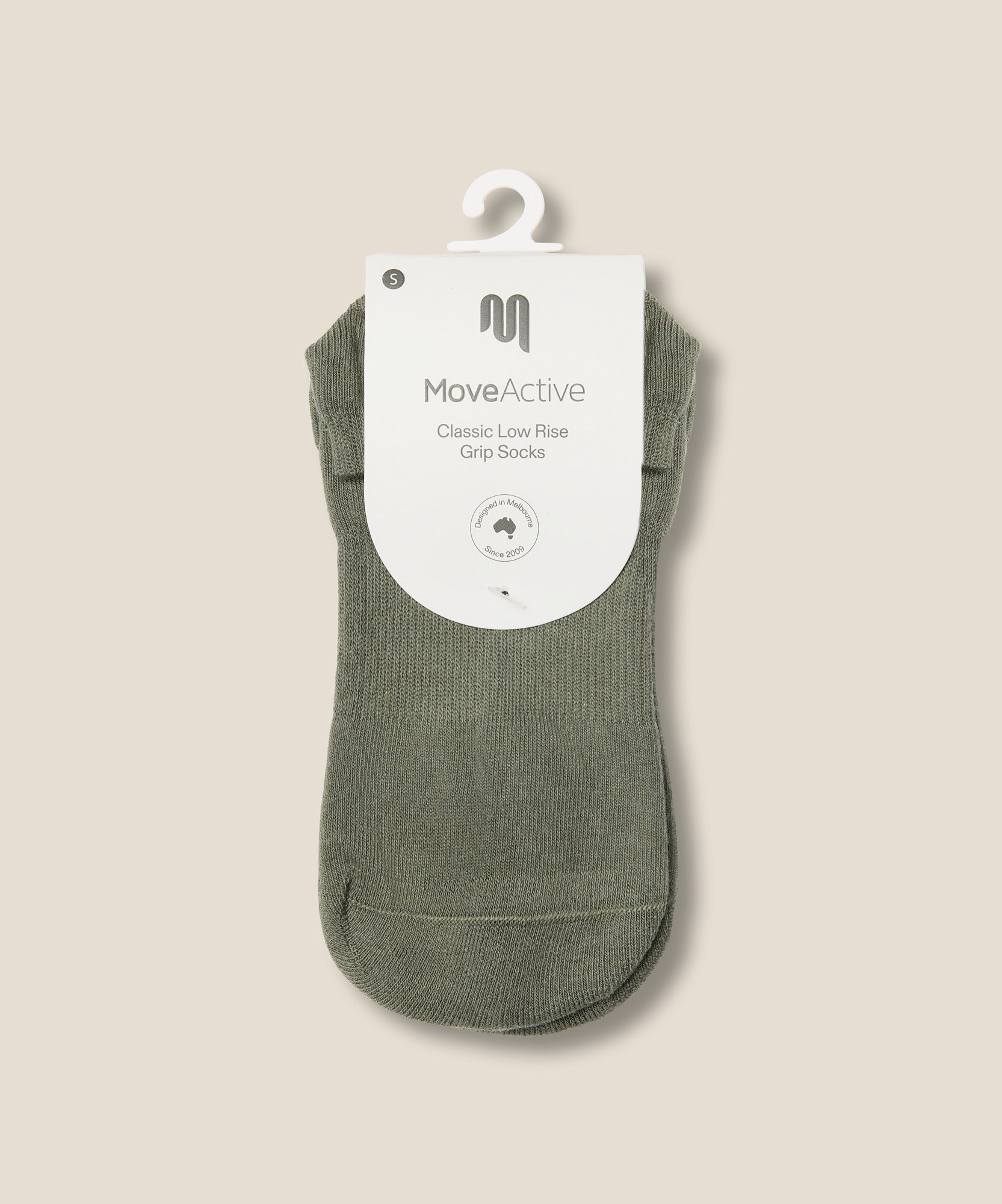 Low Rise Grip Socks - Khaki