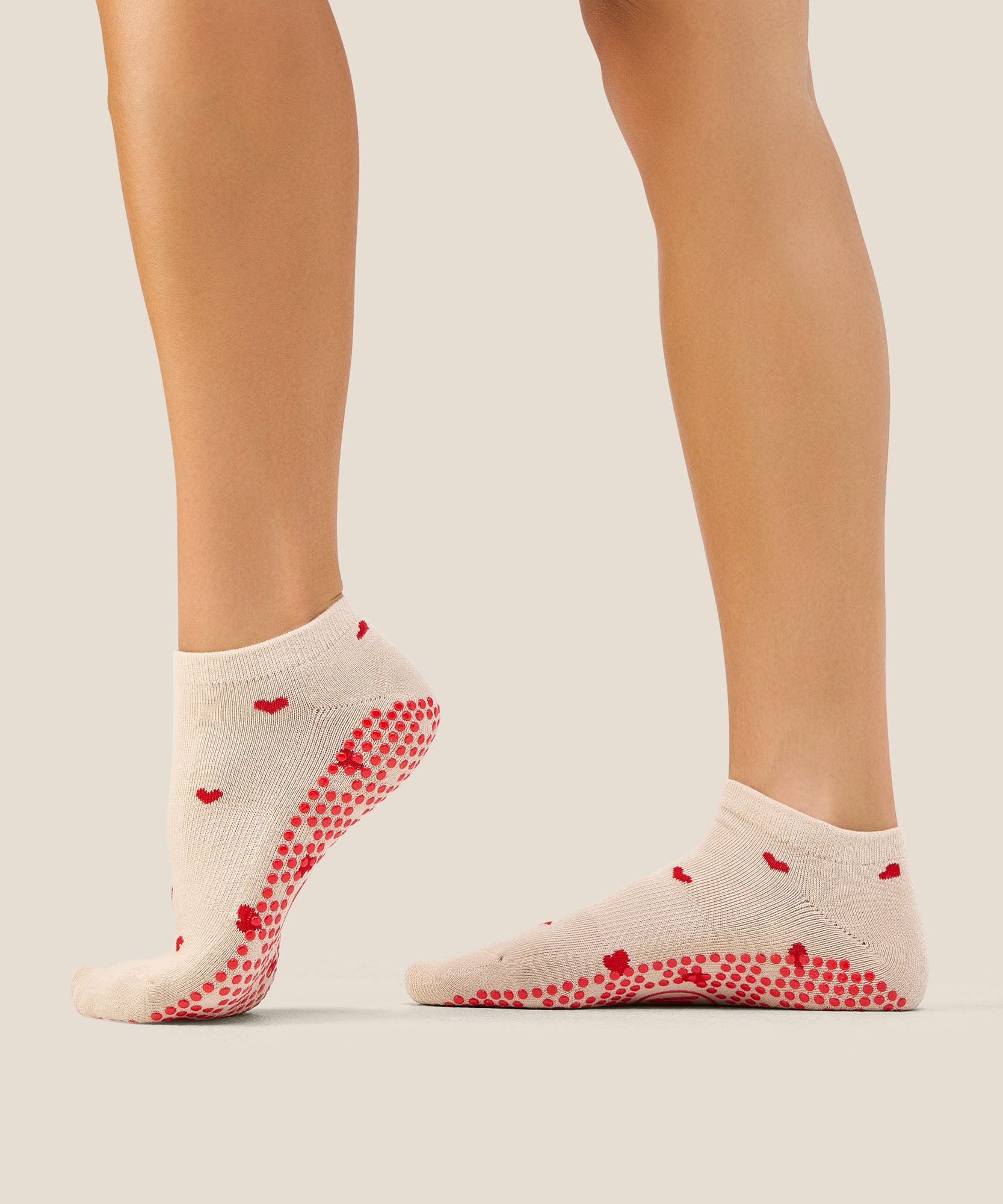 Low Rise Grip Socks - Love Me