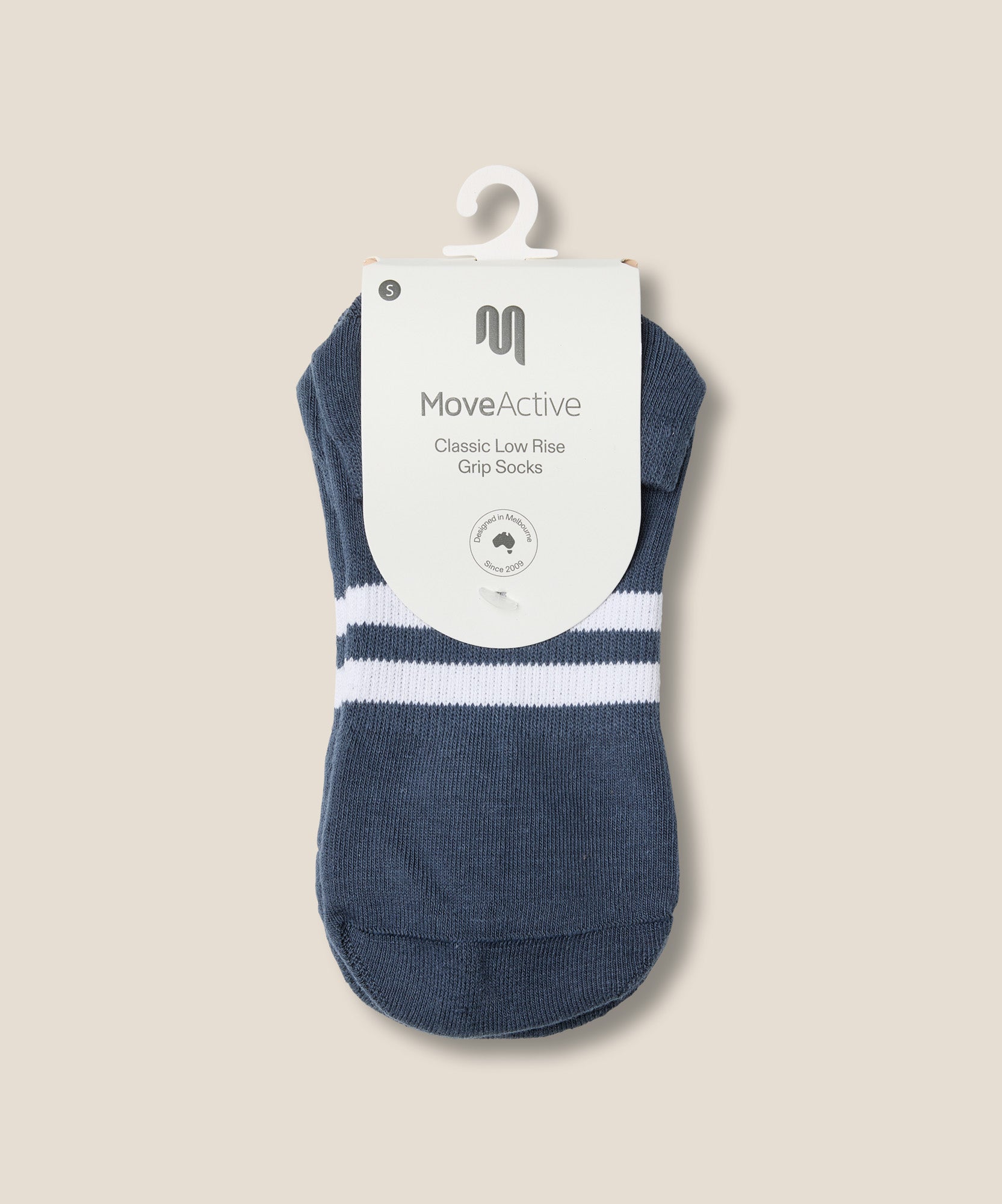 Low Rise Grip Socks - French Navy