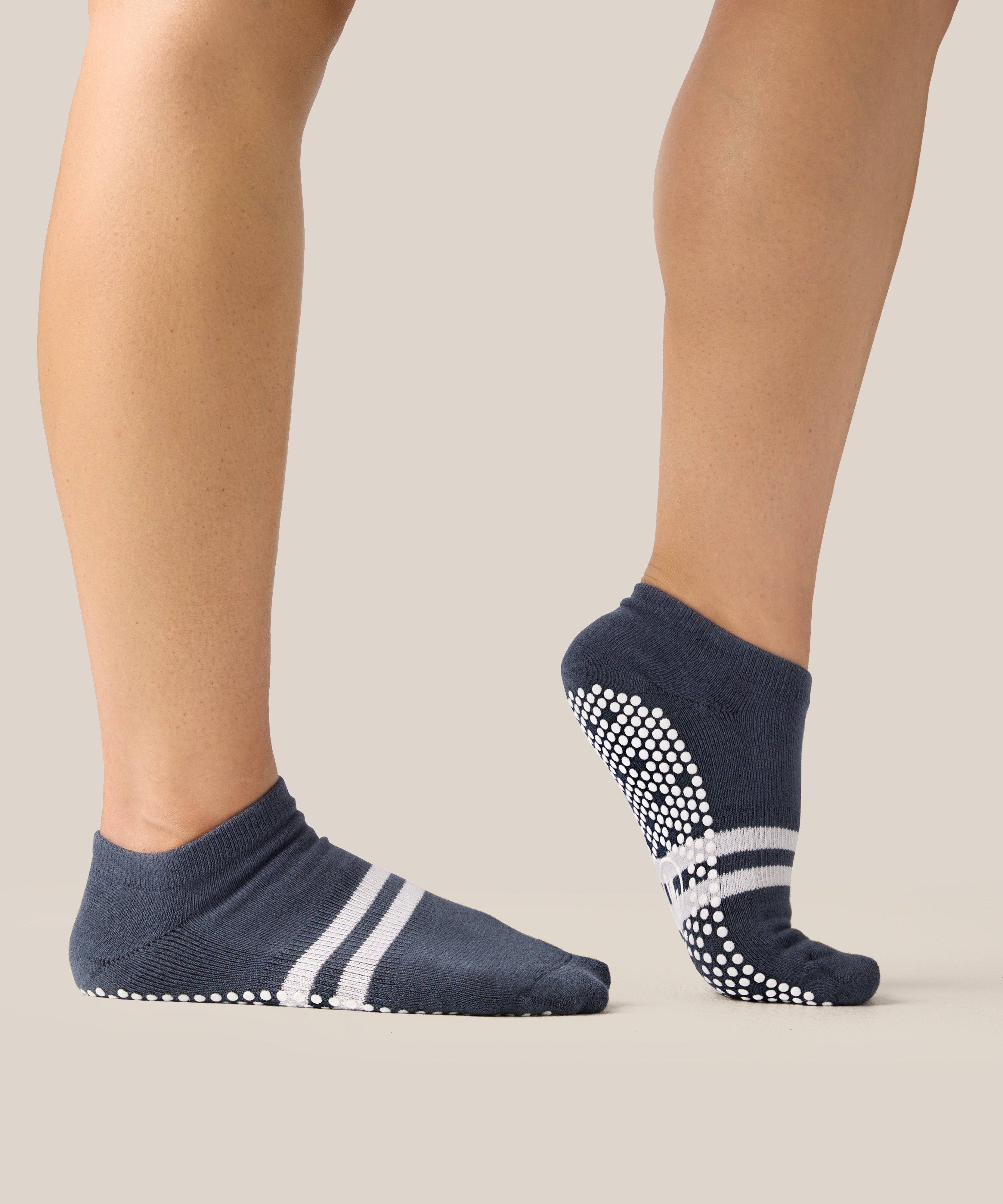 Low Rise Grip Socks - French Navy