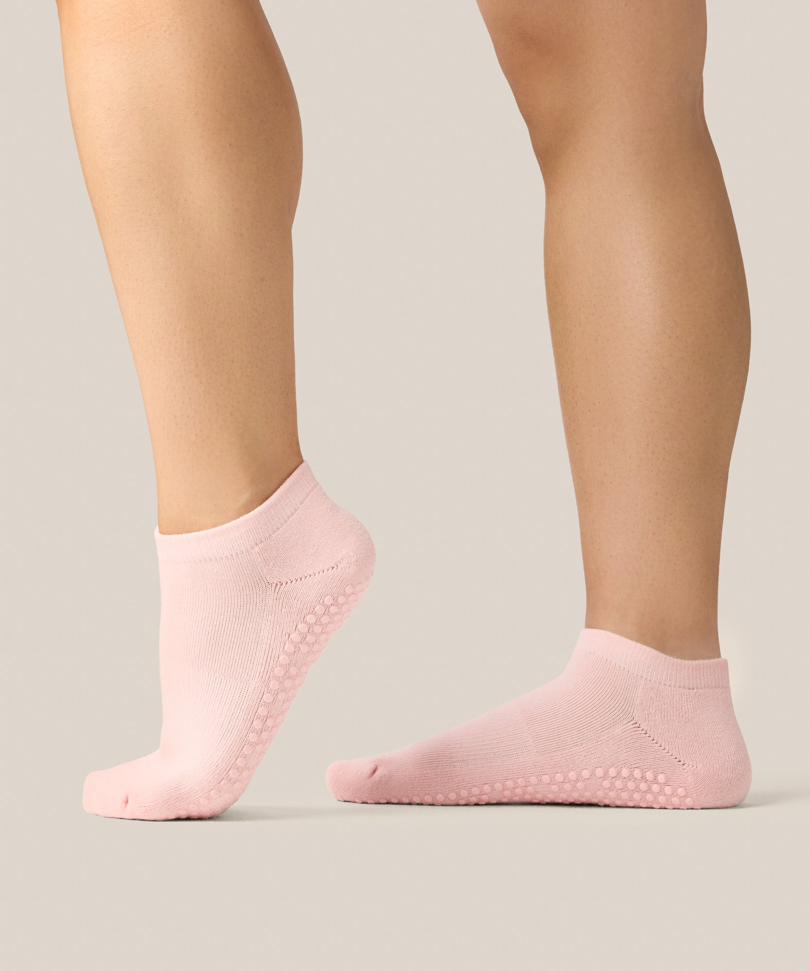 Low Rise Grip Socks - Sweet Pink