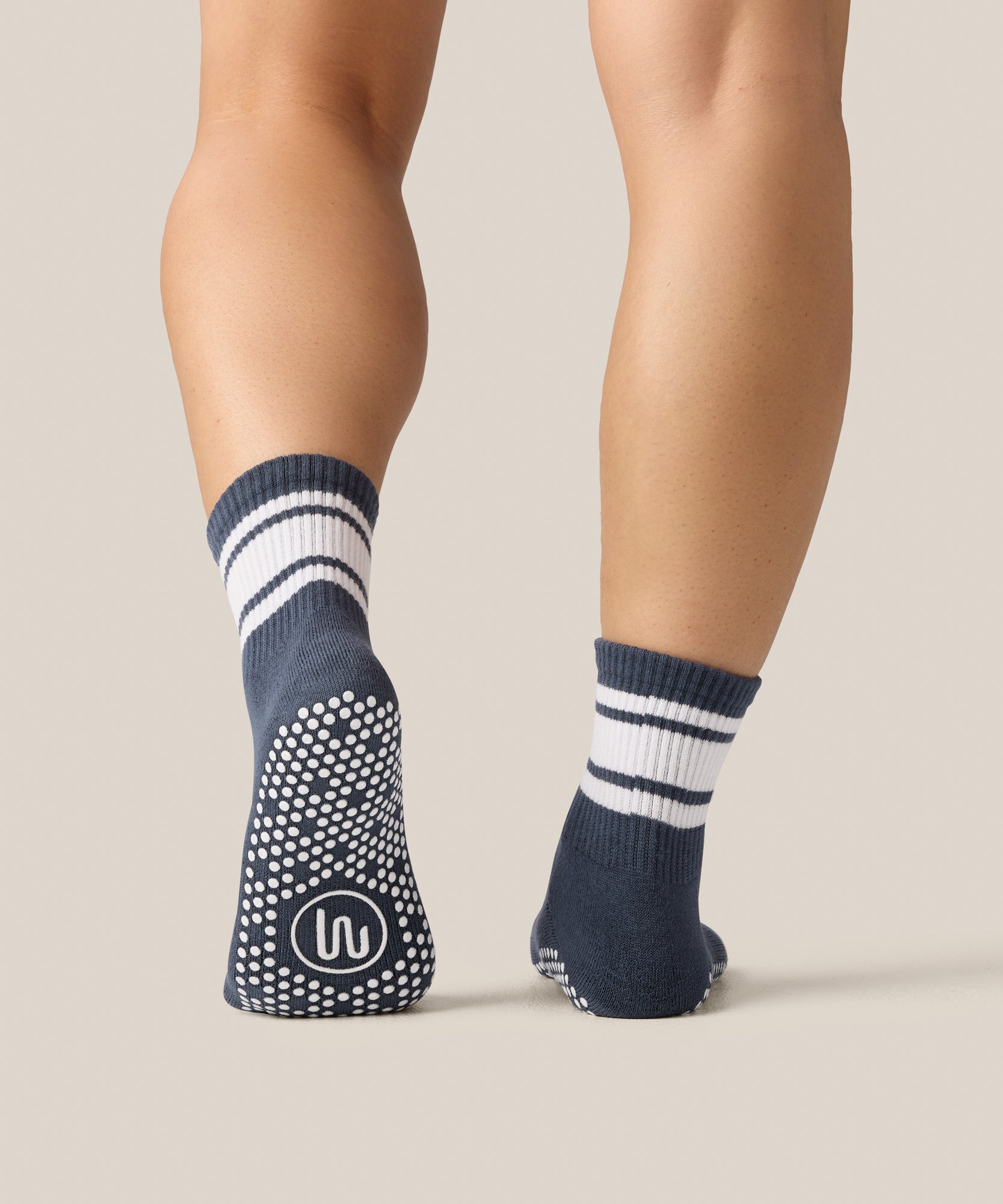 Crew Grip Socks - French Navy Stripe