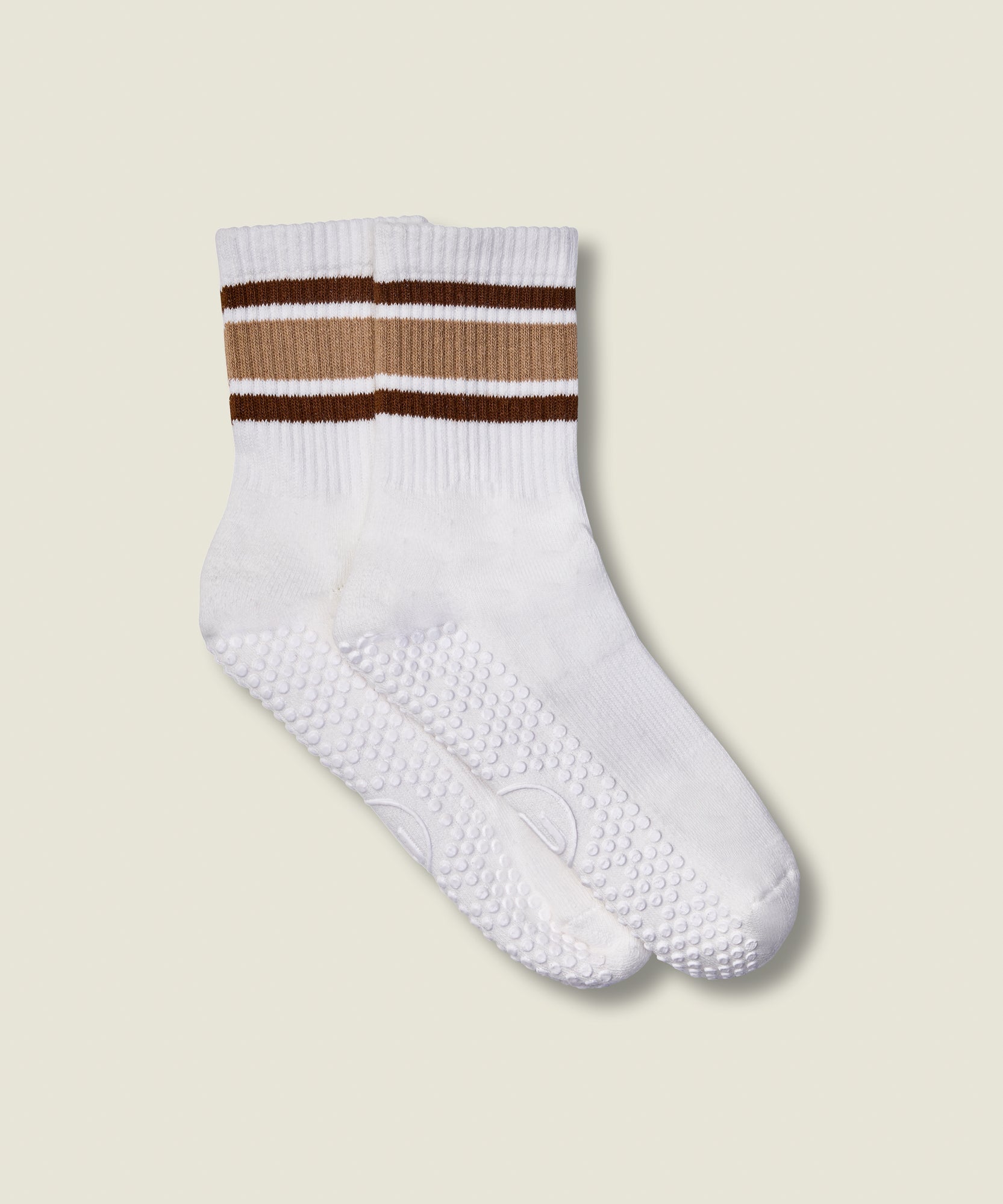 Crew Non Slip Grip Socks - Harvest Stripe