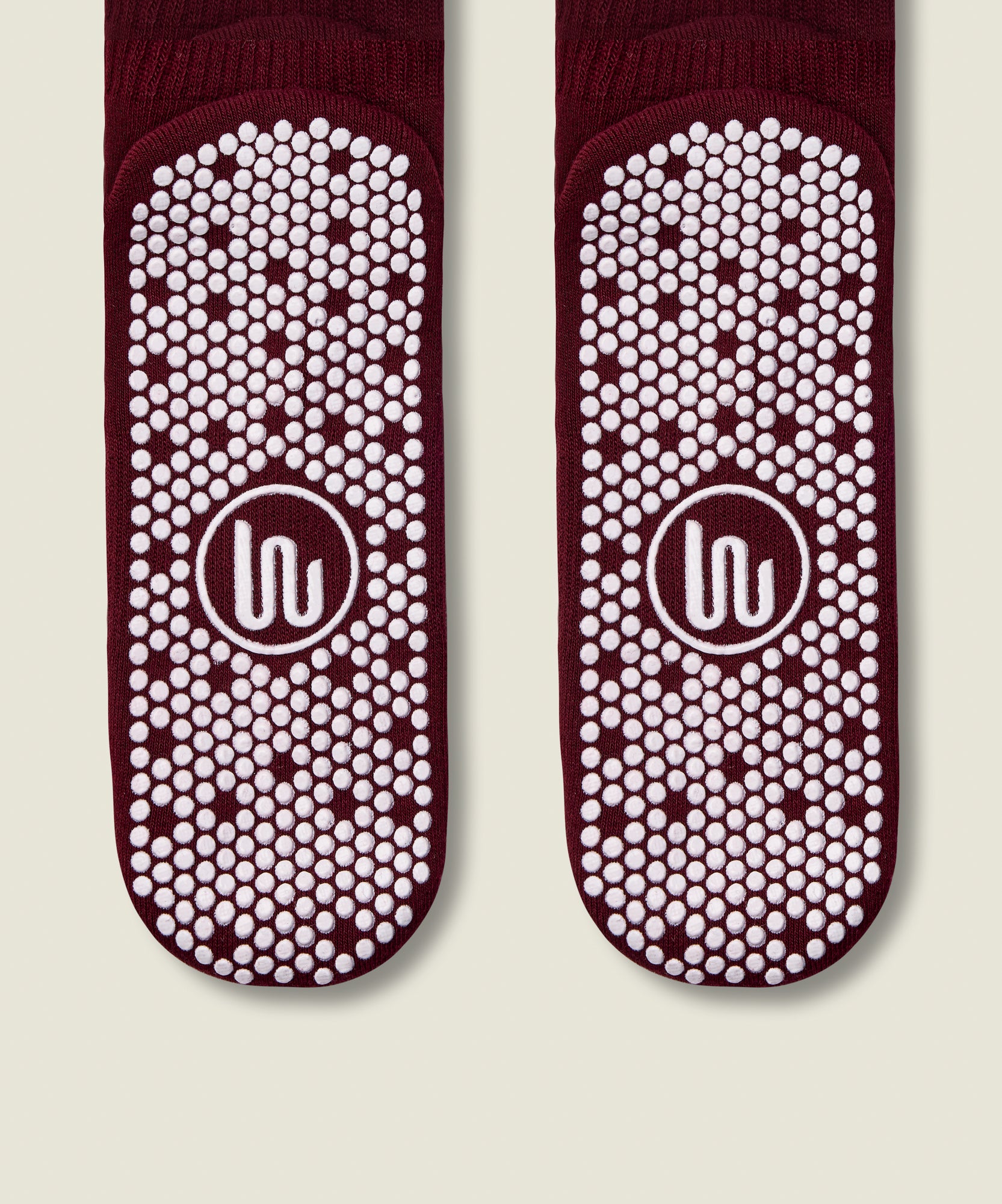 Crew Non Slip Grip Socks - Mulberry Stripe
