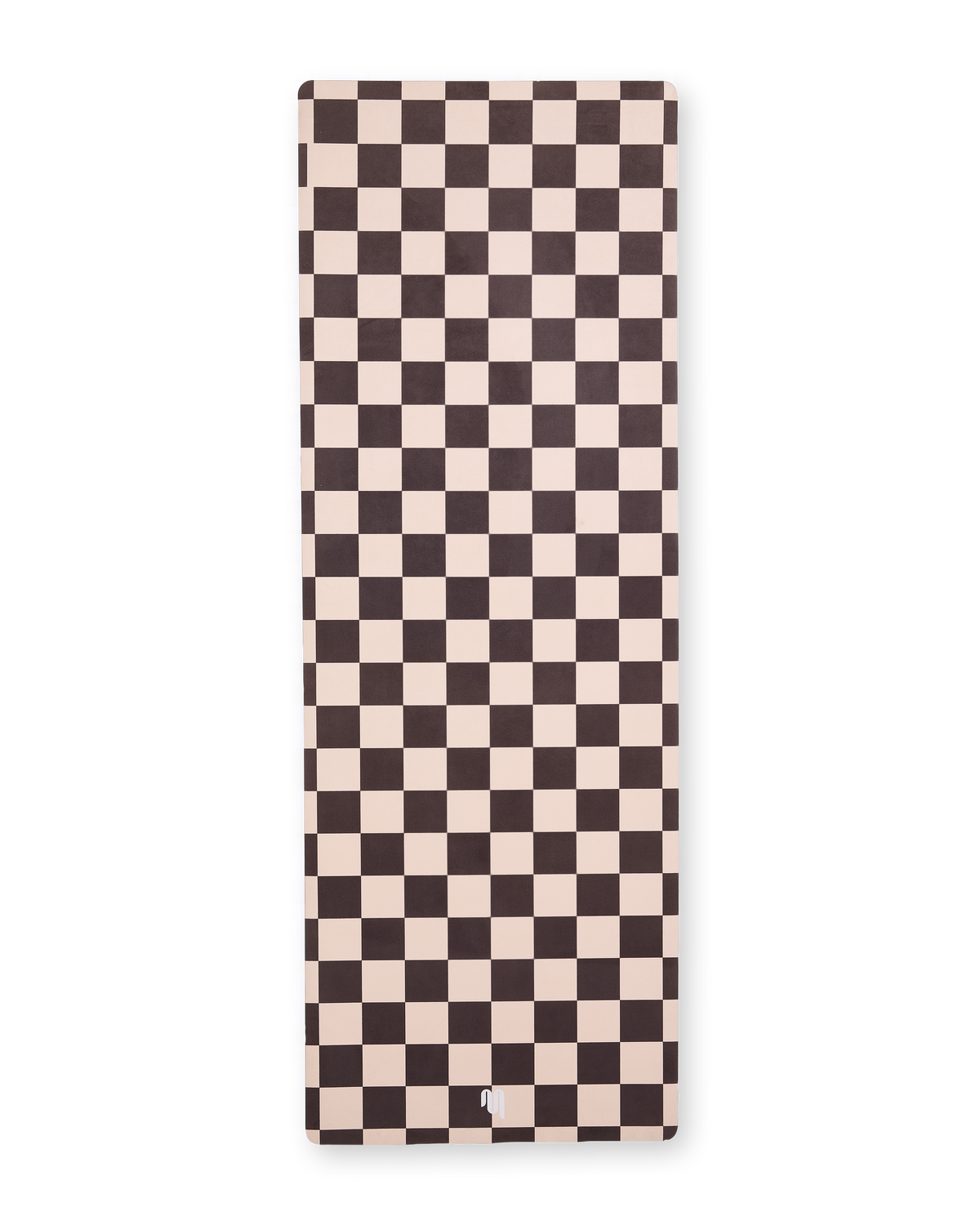 Microfibre Yoga Mat - Check Espresso
