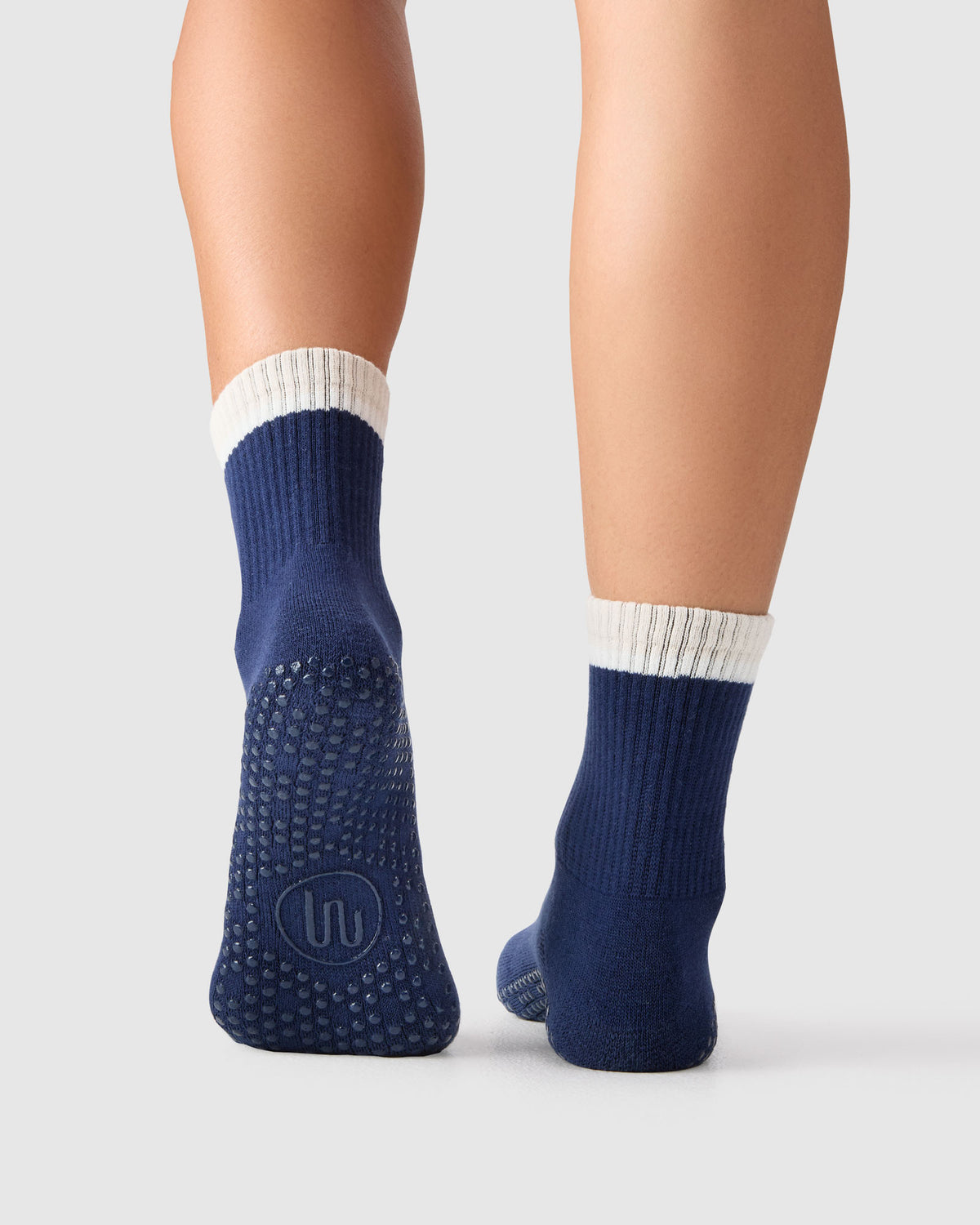 Crew Grip Sock - Block Stripes Ink & Oat