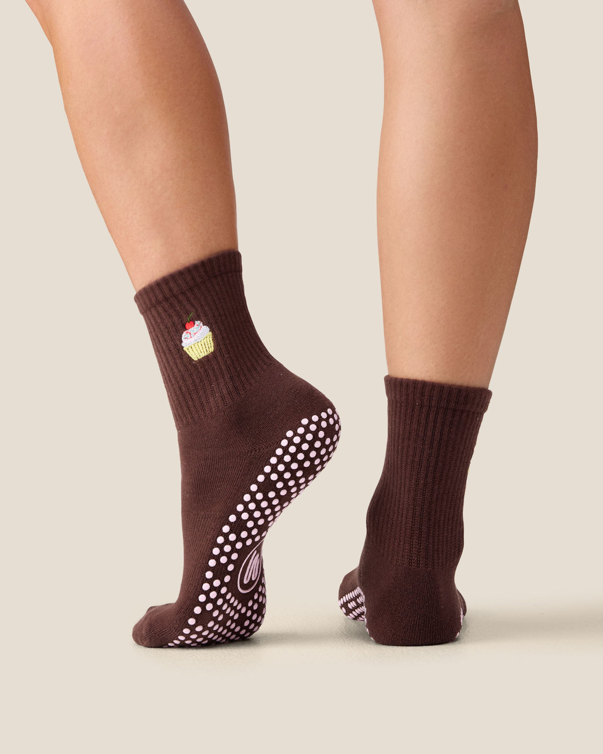Crew Grip Socks - Cupcake Espresso