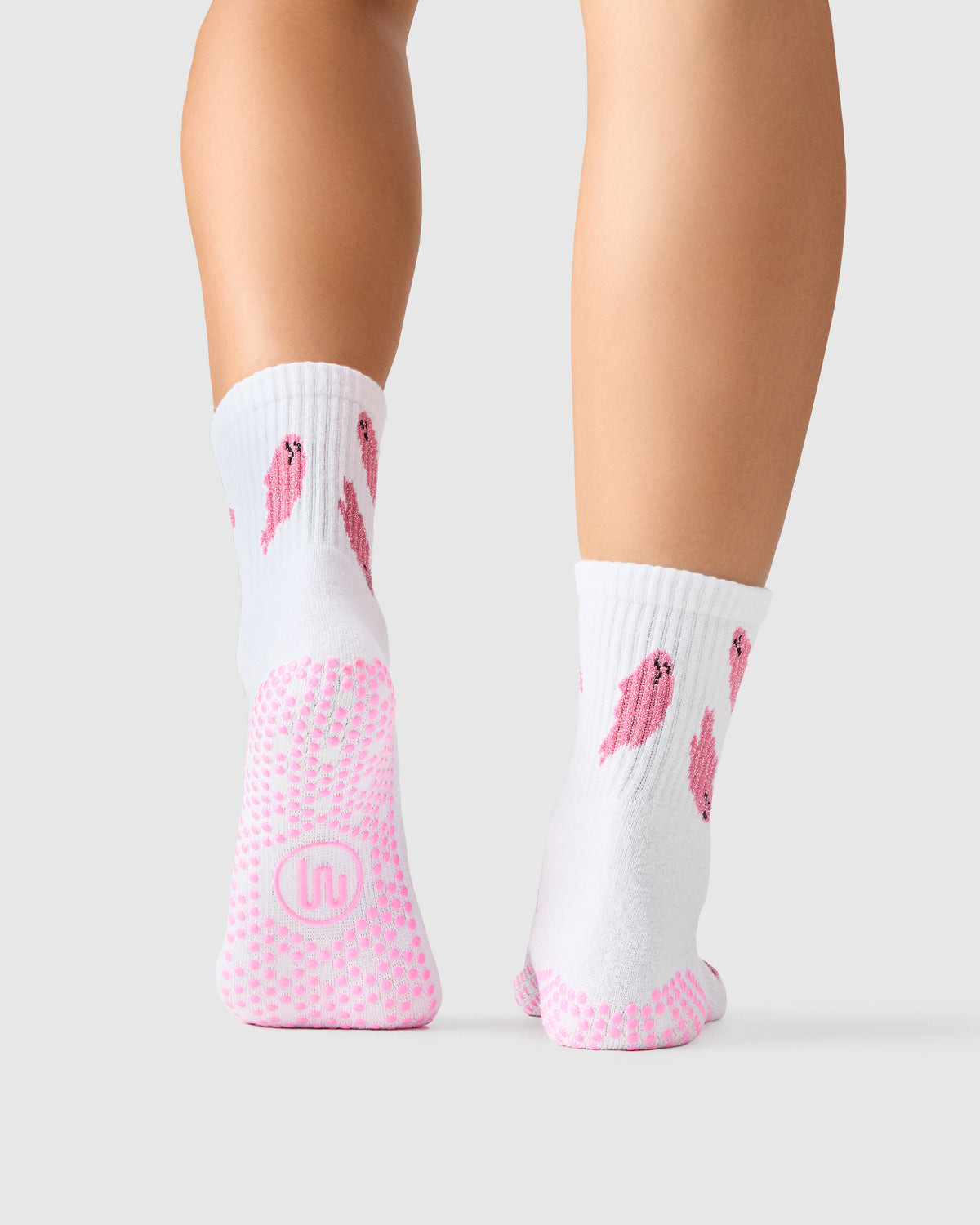 Crew Grip Socks - Glitter Ghost White