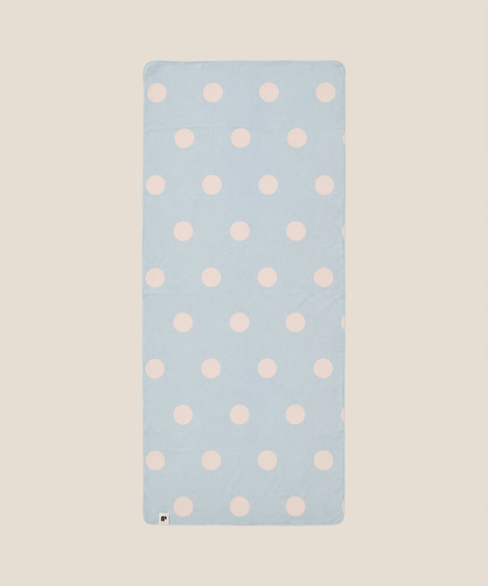 Mat Grip Towel - Polka Dot Baby Blue