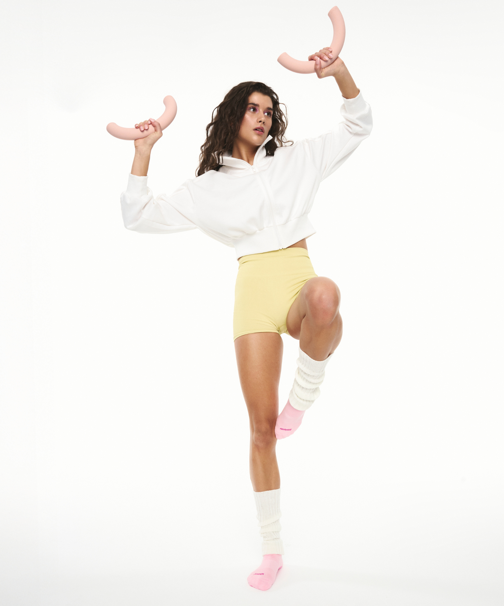Classic Low Rise Grip Socks - Power Moves Pink