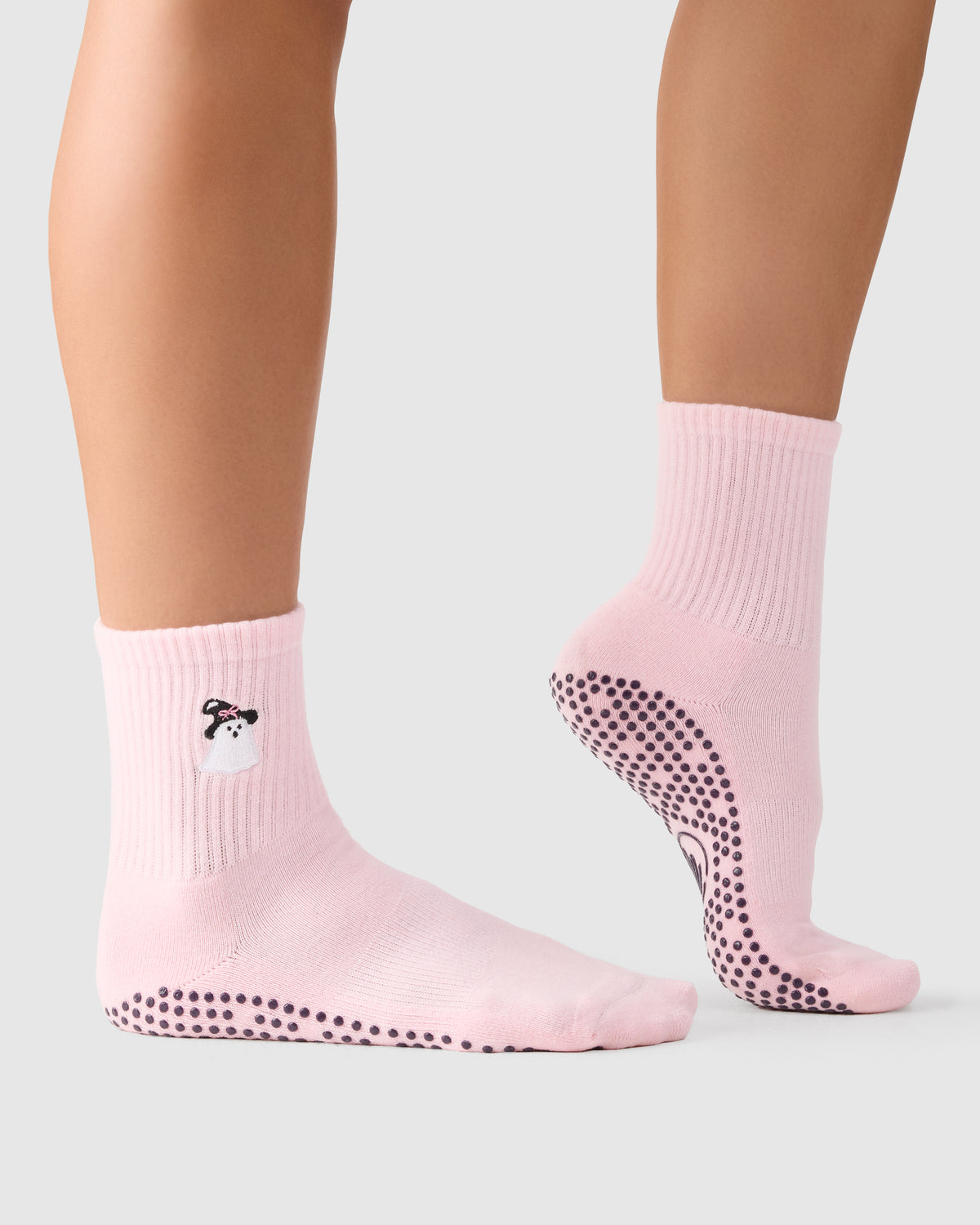 Crew Grip Socks - Sweet Ghost Pink