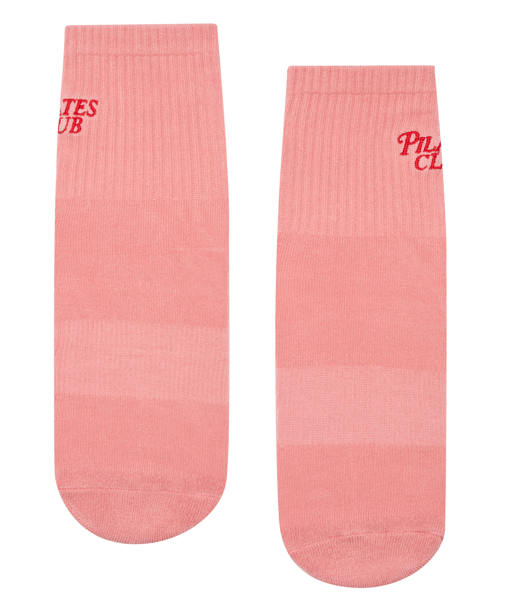 Crew Non Slip Grip Socks - Pilates Club Rose