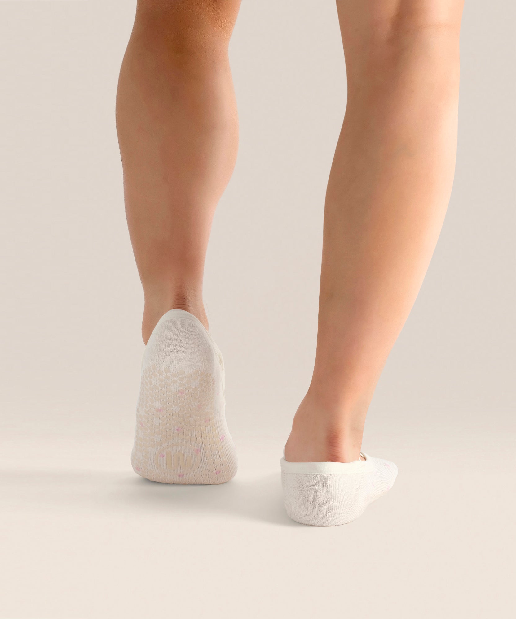 Ballet Non Slip Grip Socks - Fondant Spots