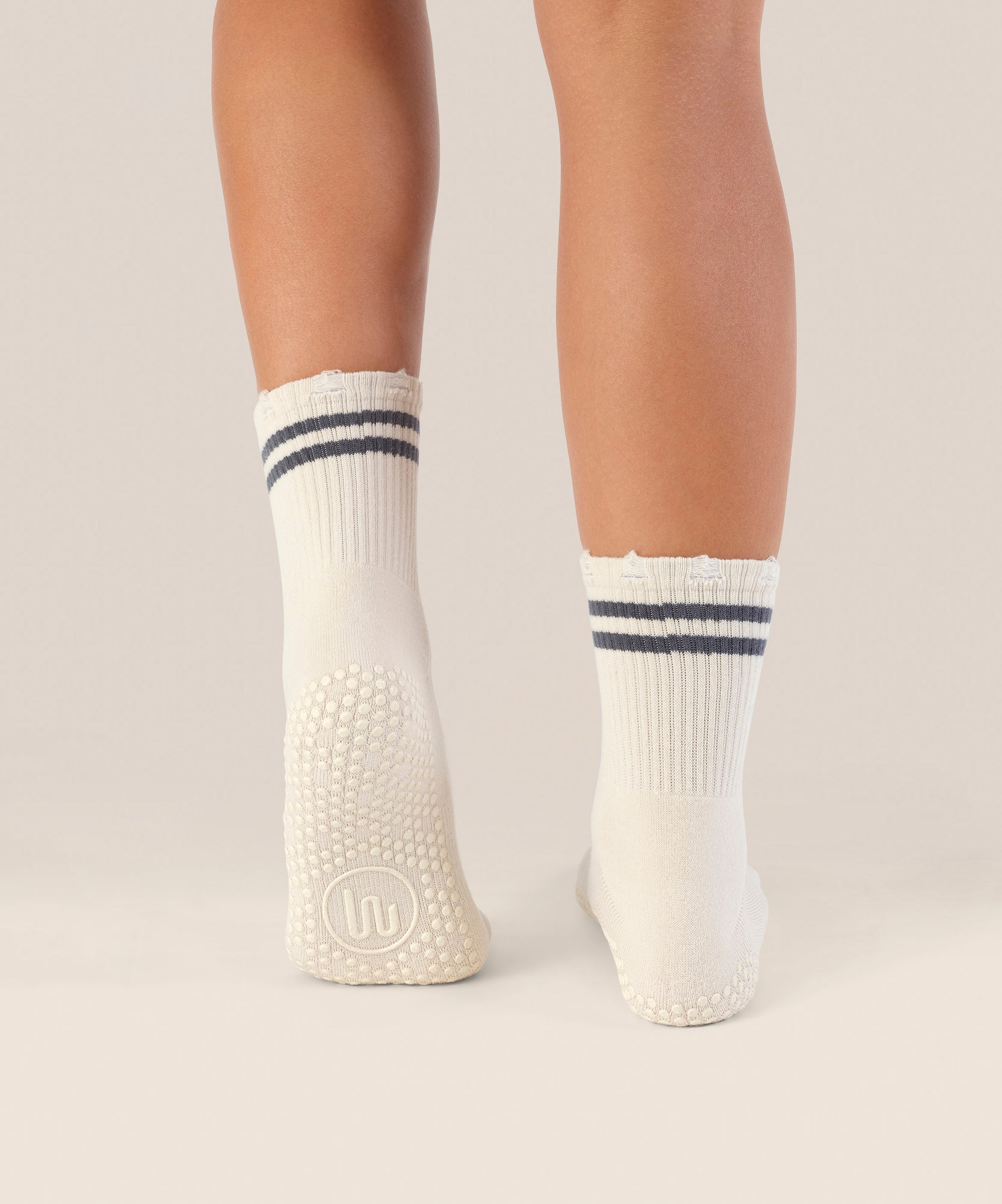 Crew Non Slip Grip Socks - Edgy Oat