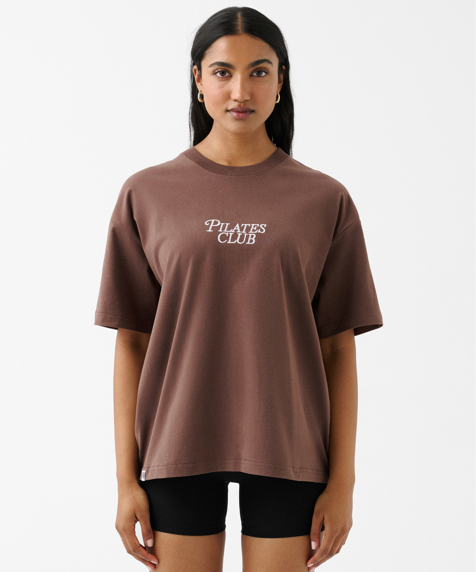 Pilates Club Tee - Brown
