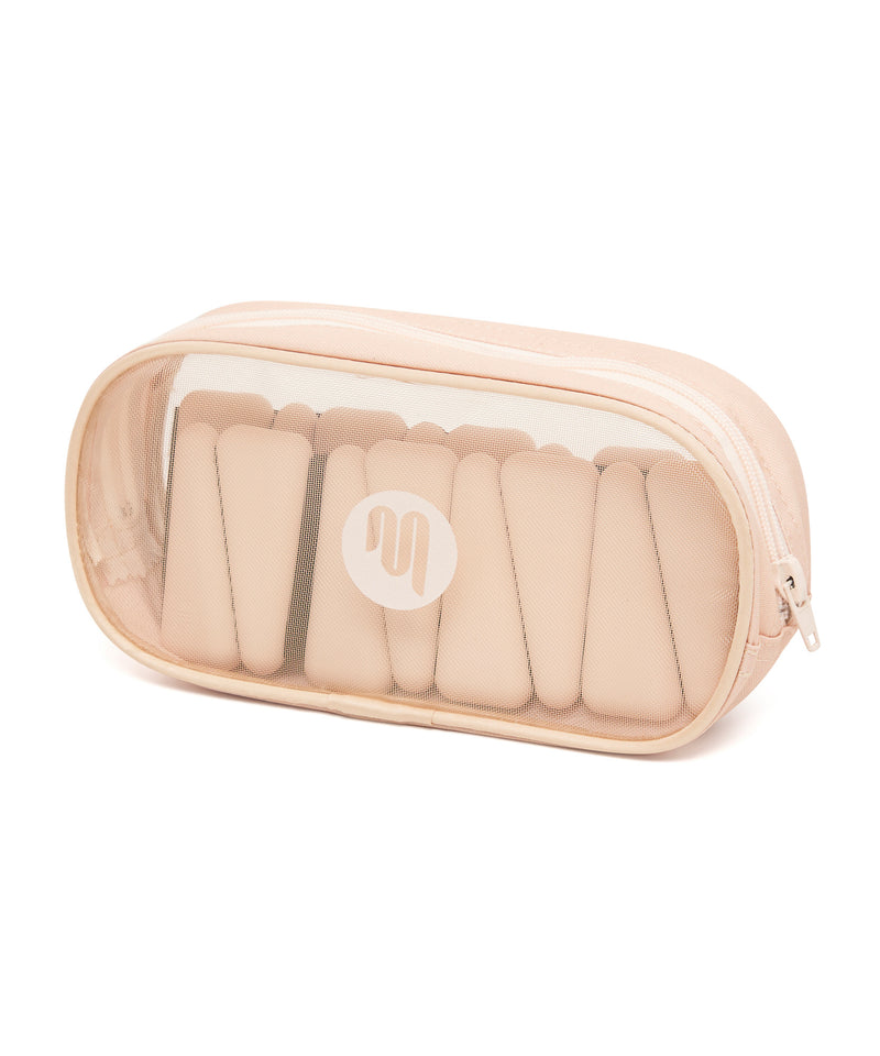 Wrist weights in blush color, each weighing 5kg, perfect for adding resistance to workouts