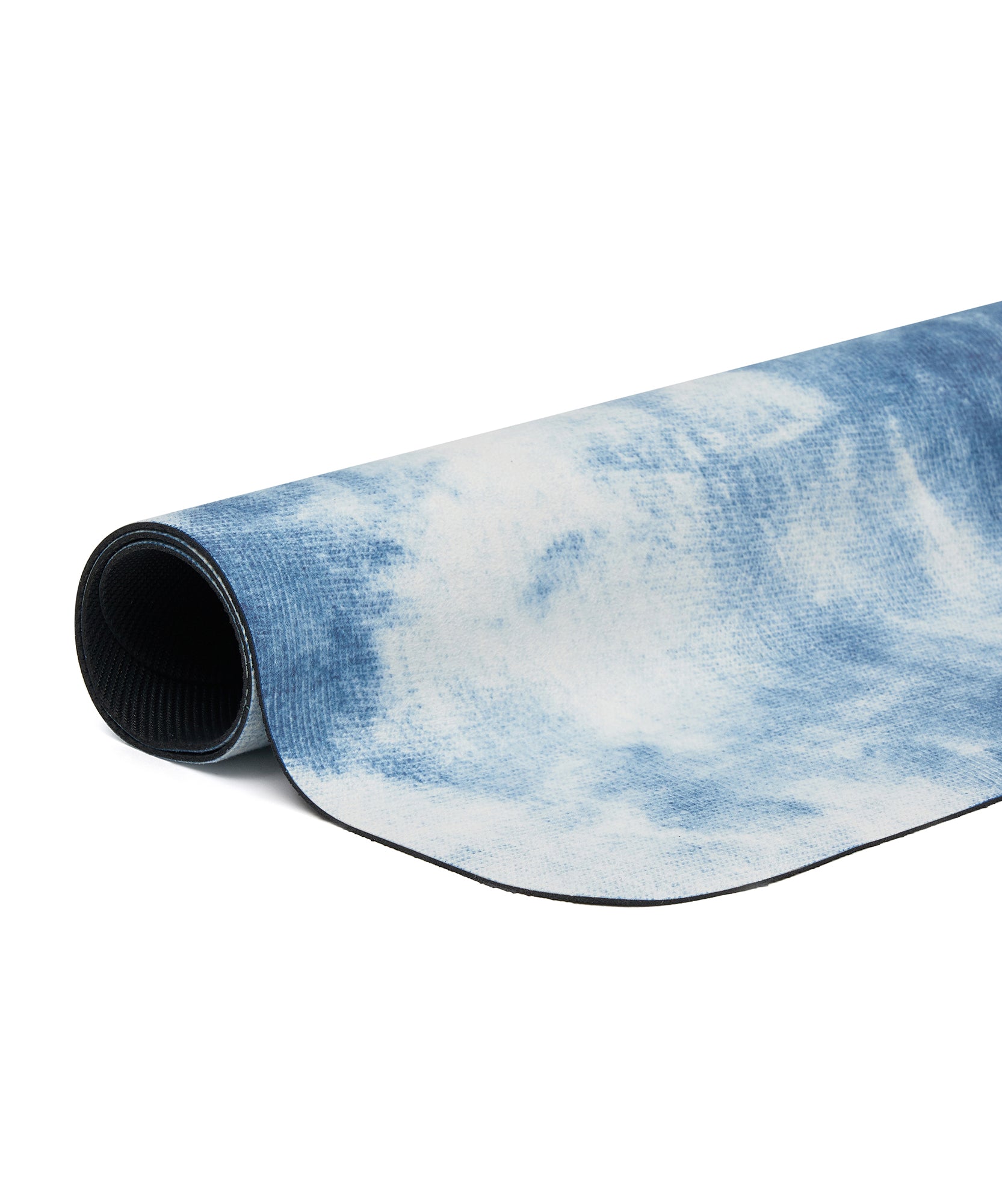 Beautifully designed Denim Tie Dye Microfibre Reformer Mat