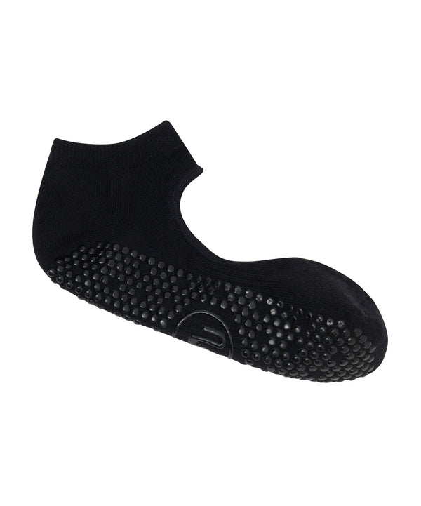 Slide On Non Slip Grip Socks - Classic Black