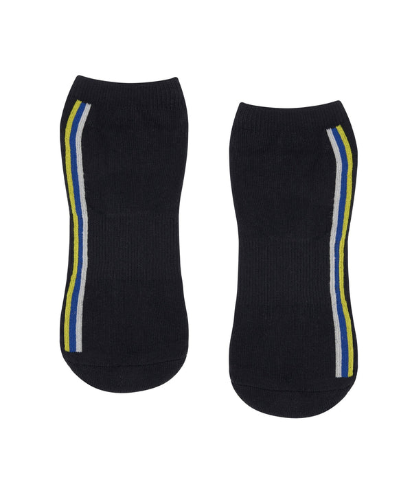 Classic Low Rise Grip Socks - Stellar Stripes Black