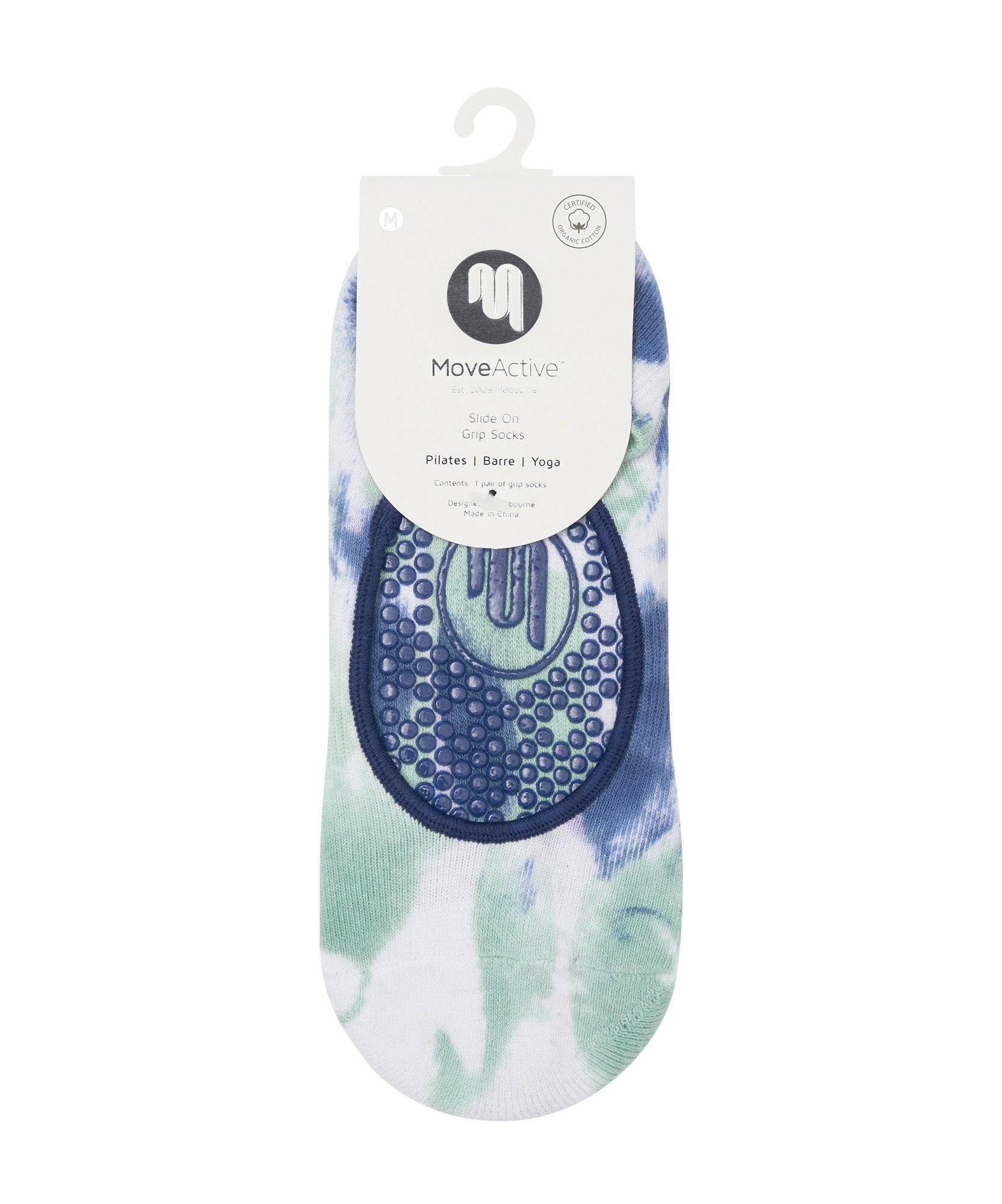 Trendy and functional tie-dye grip socks for barre and dance workouts