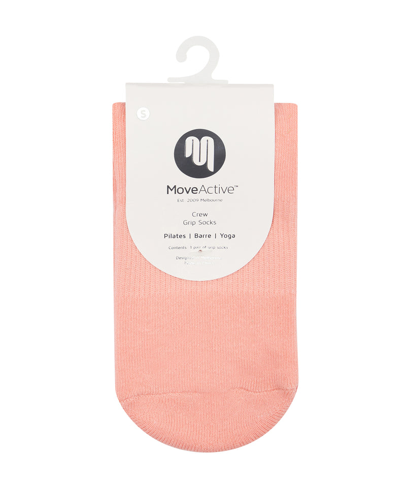 Durable and stylish crew socks with non-slip grip for extra support