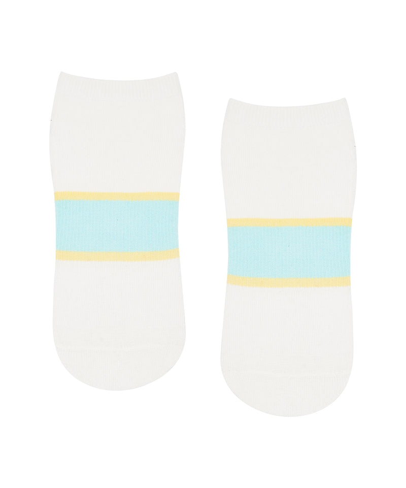 Classic Low Rise Grip Socks - Jetty Stripes