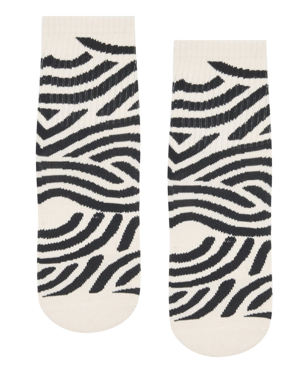 Crew Non Slip Grip Socks - Monochrome Swirl