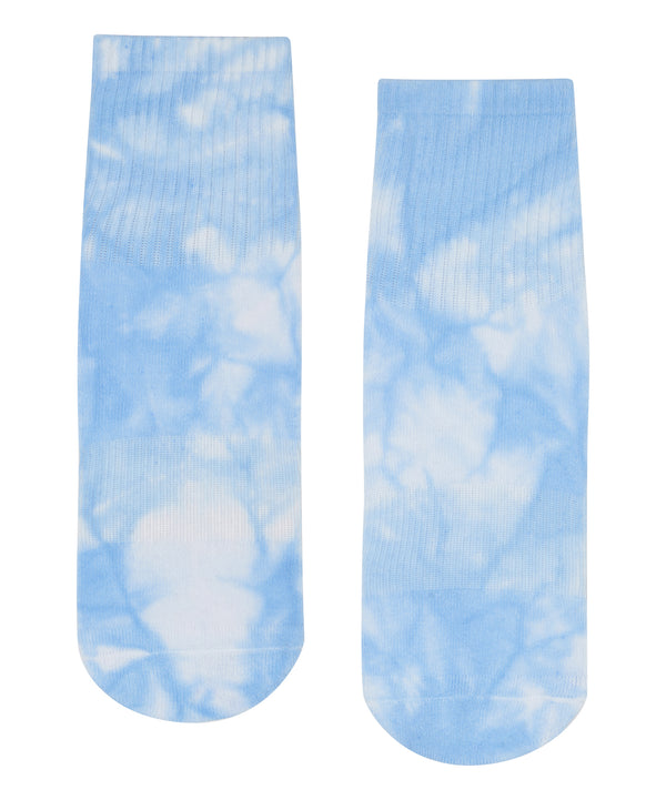 Crew Non Slip Grip Socks in Maui Tie-Dye, perfect for yoga and Pilates