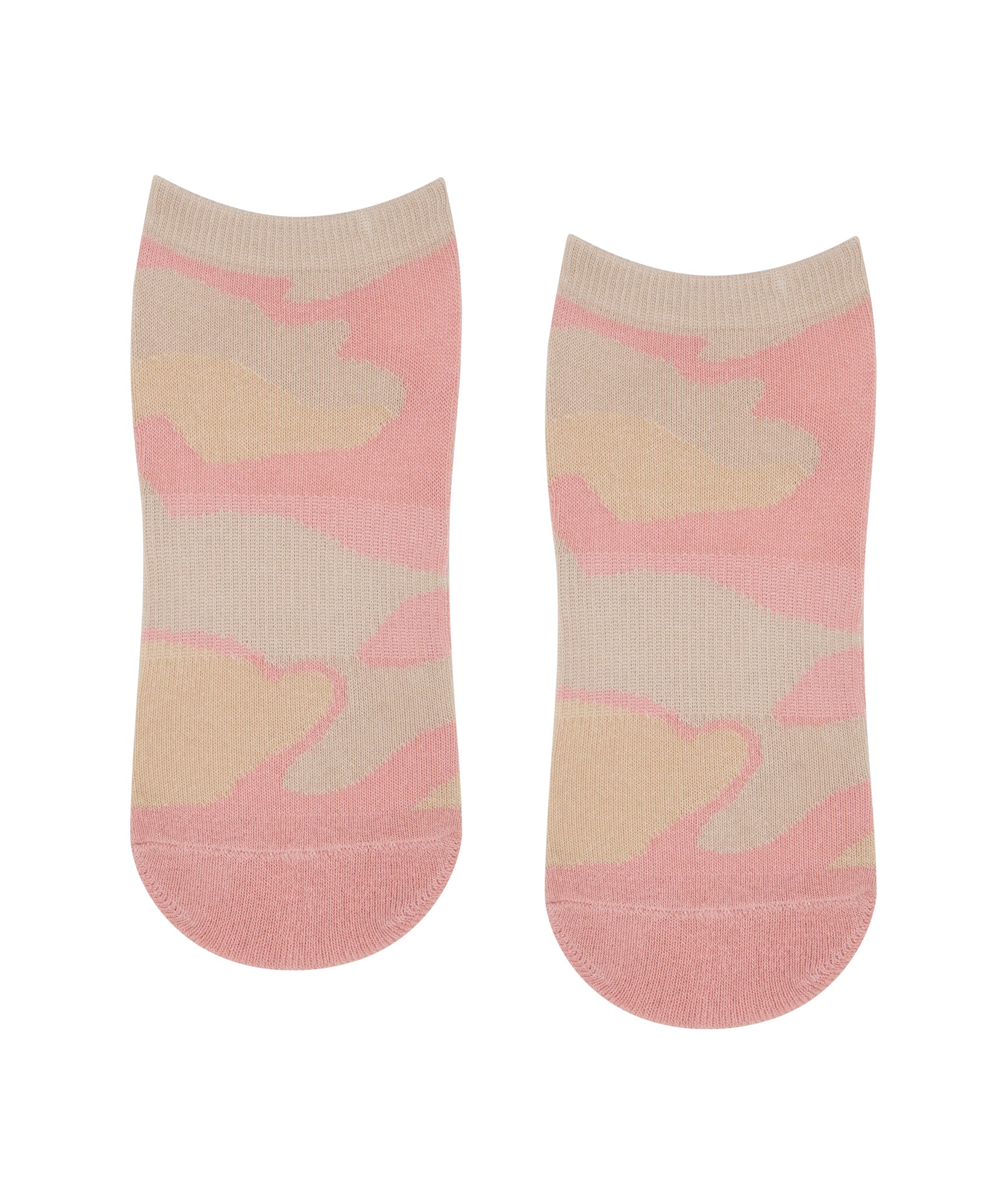 GIOCA Grip Socks Mid Cushioned Sole Optimum Stability Pad Non Slipping Pink  - M