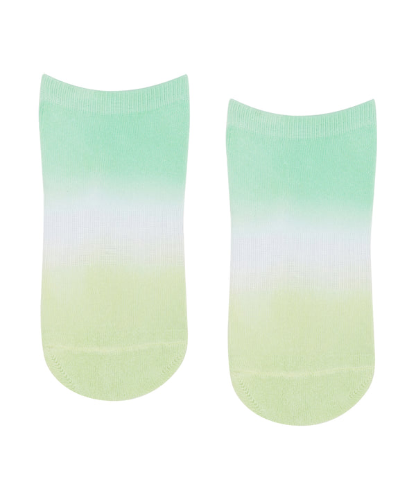 Classic Low Rise Grip Socks - Miami Green Ombre