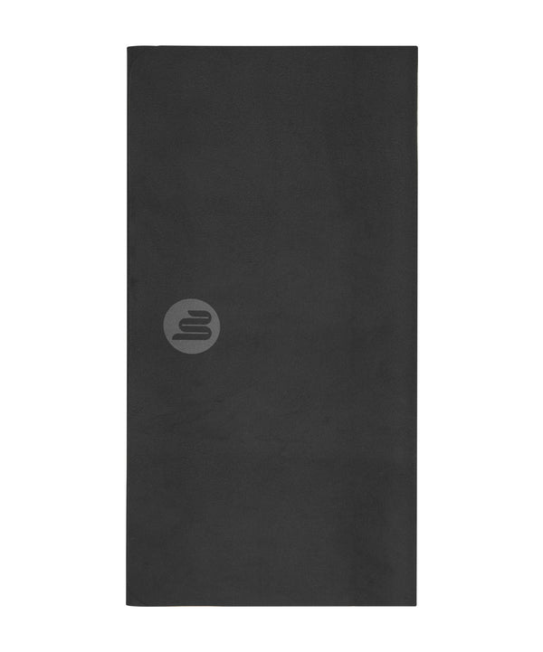 Workout towel in black color with moisture-wicking and quick-drying properties