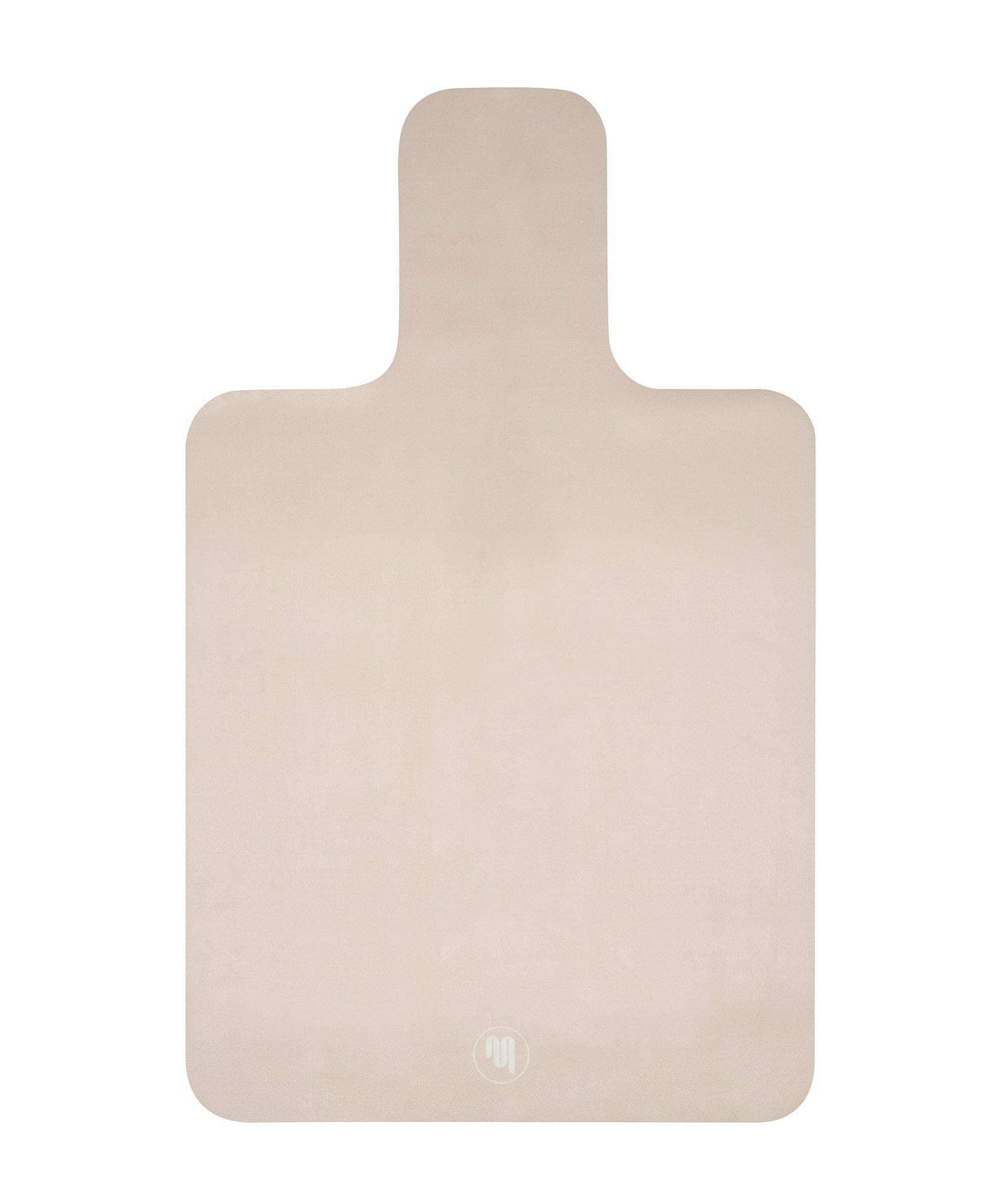 Microfibre Reformer Mat in nude color with soft and luxurious texture