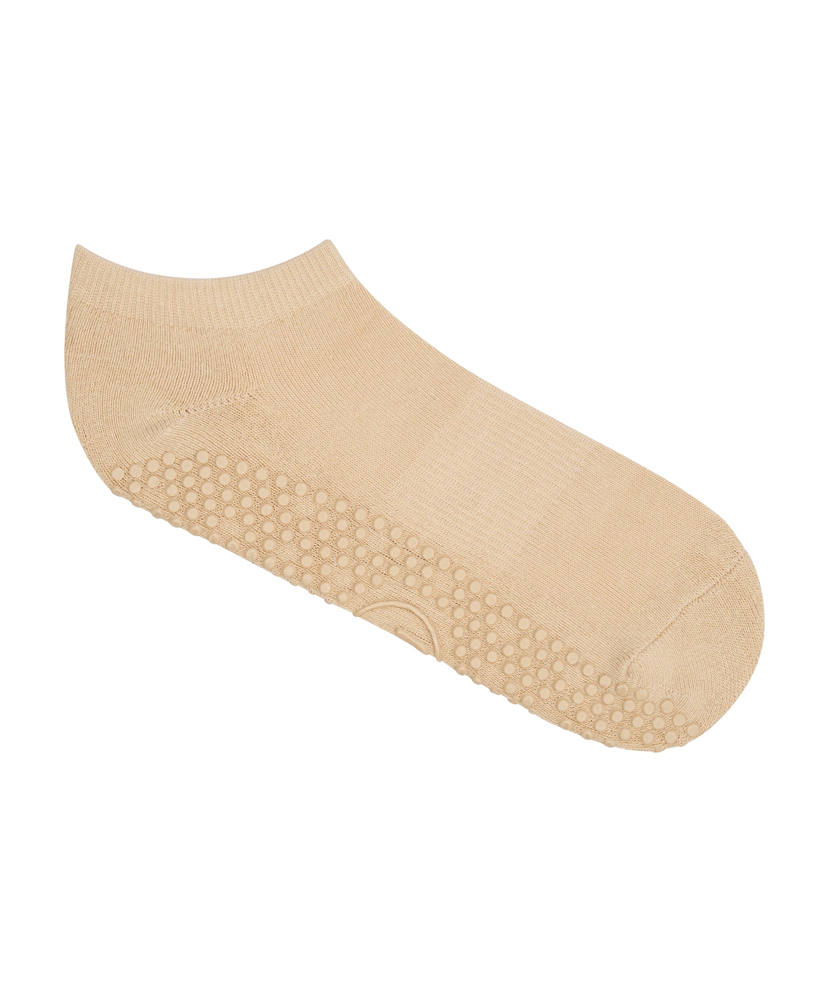 Classic Low Rise Grip Socks - Almond.