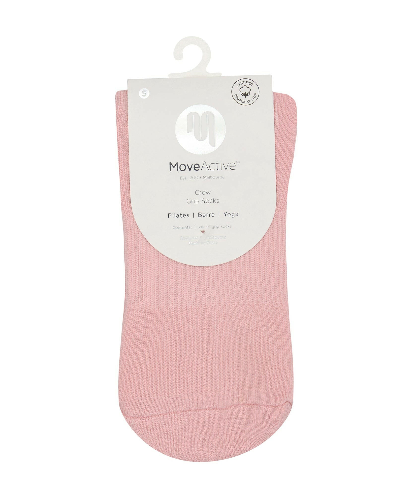 Crew Non Slip Grip Socks - Vintage Rose Berry.