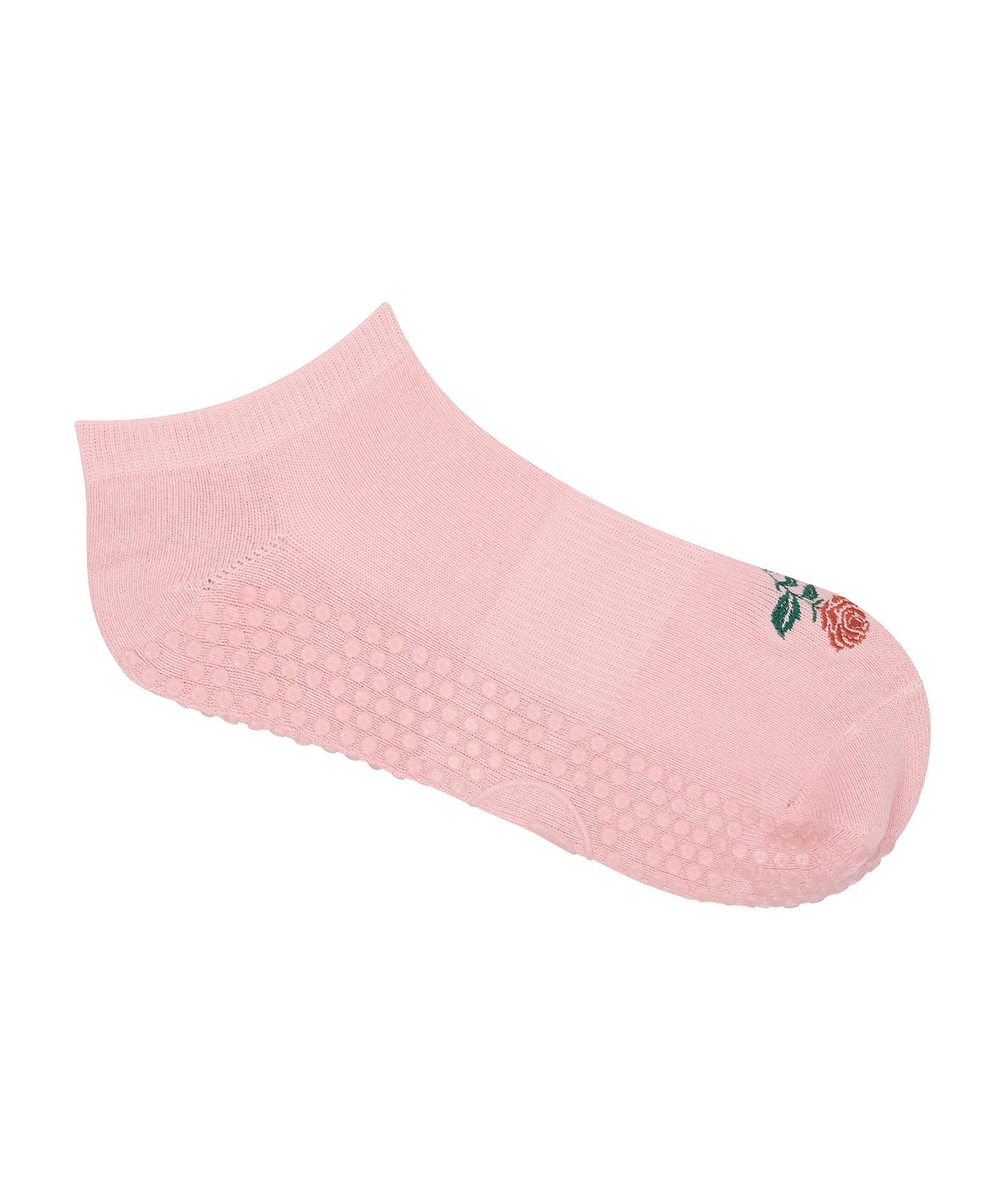 Classic Low Rise Grip Socks - Vintage Rose.