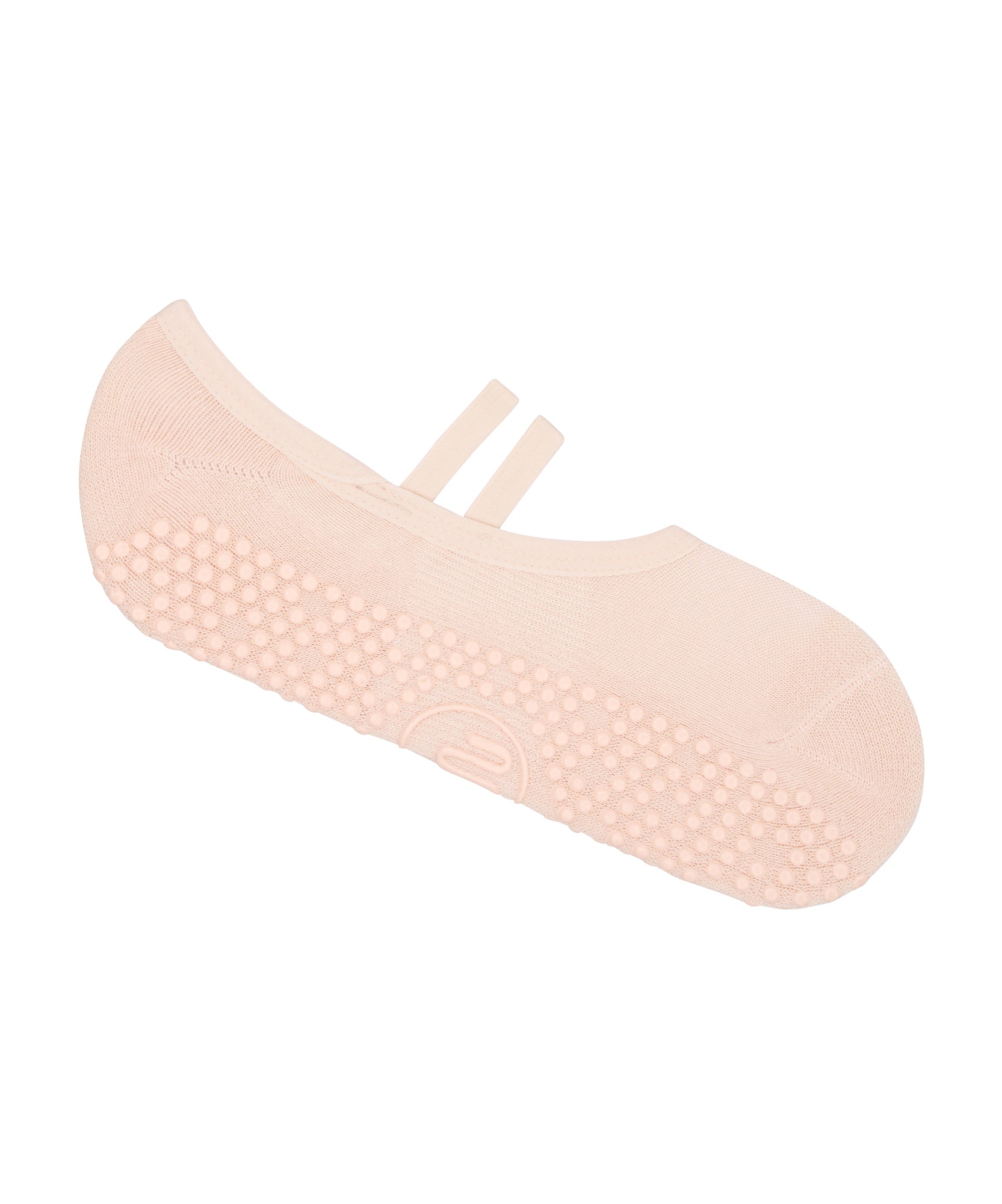 Ballet Non Slip Grip Socks - Soft Pink.