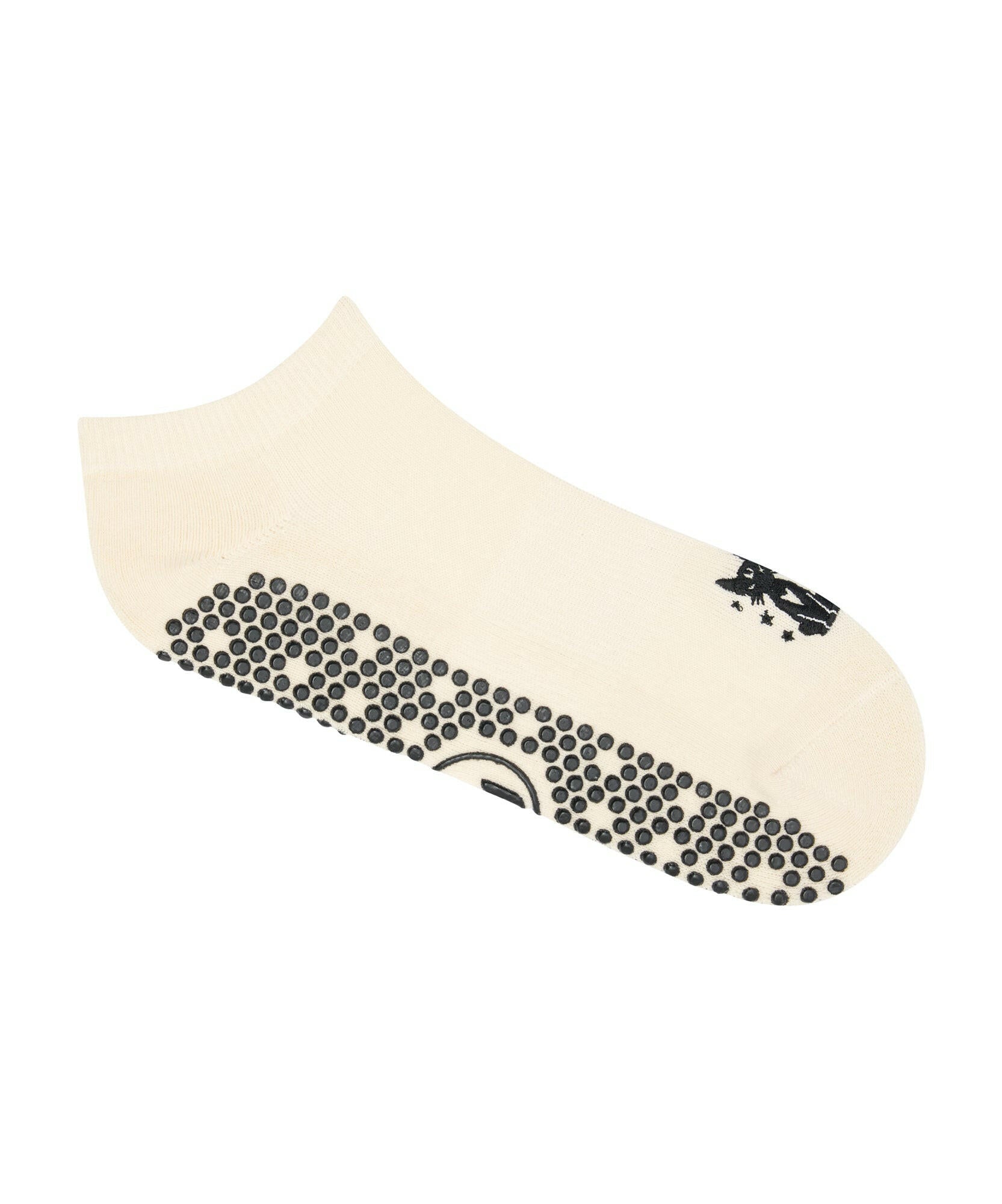 Classic Low Rise Grip Socks - Black Cat.