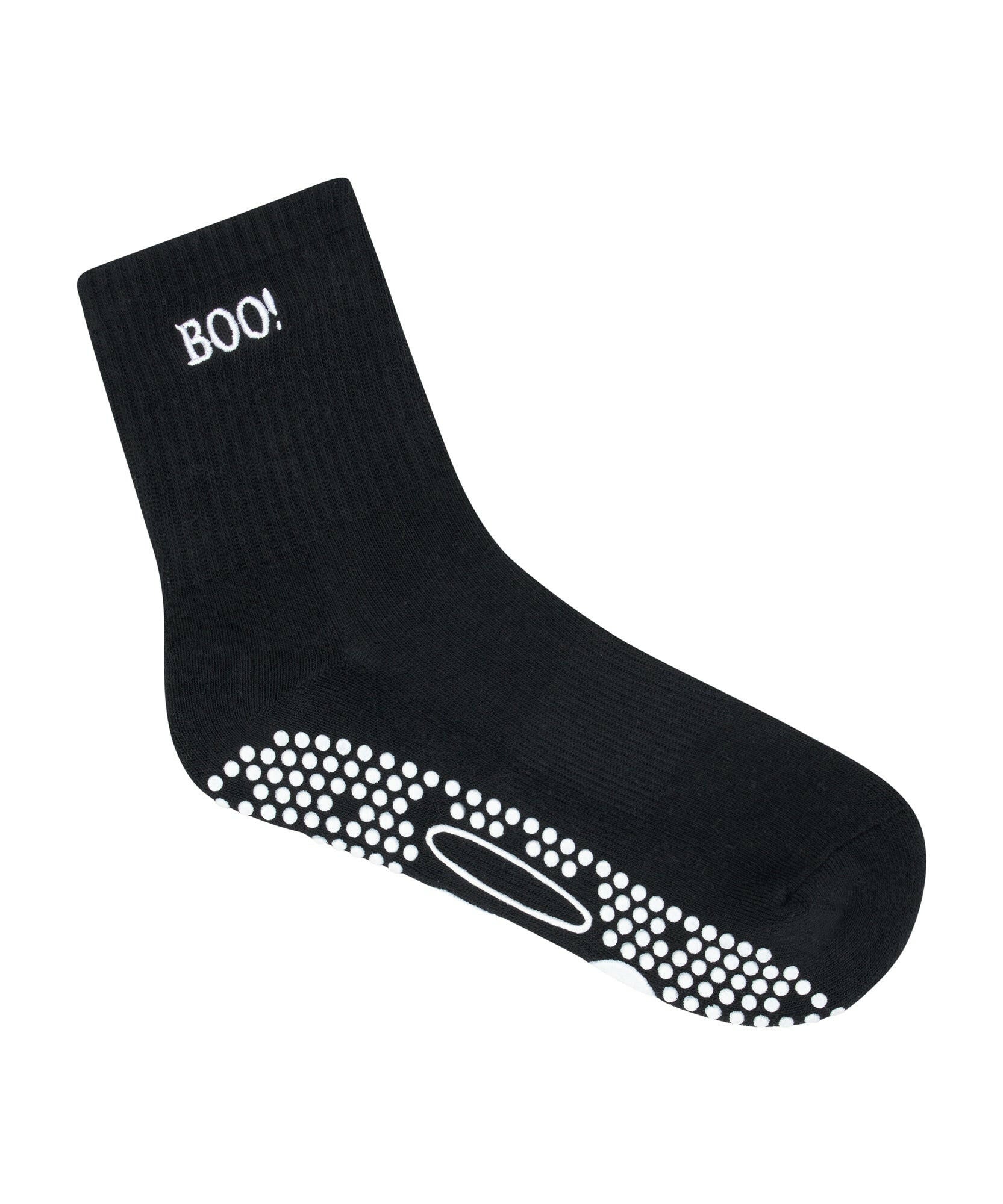 Crew Non Slip Grip Socks - Boo!.